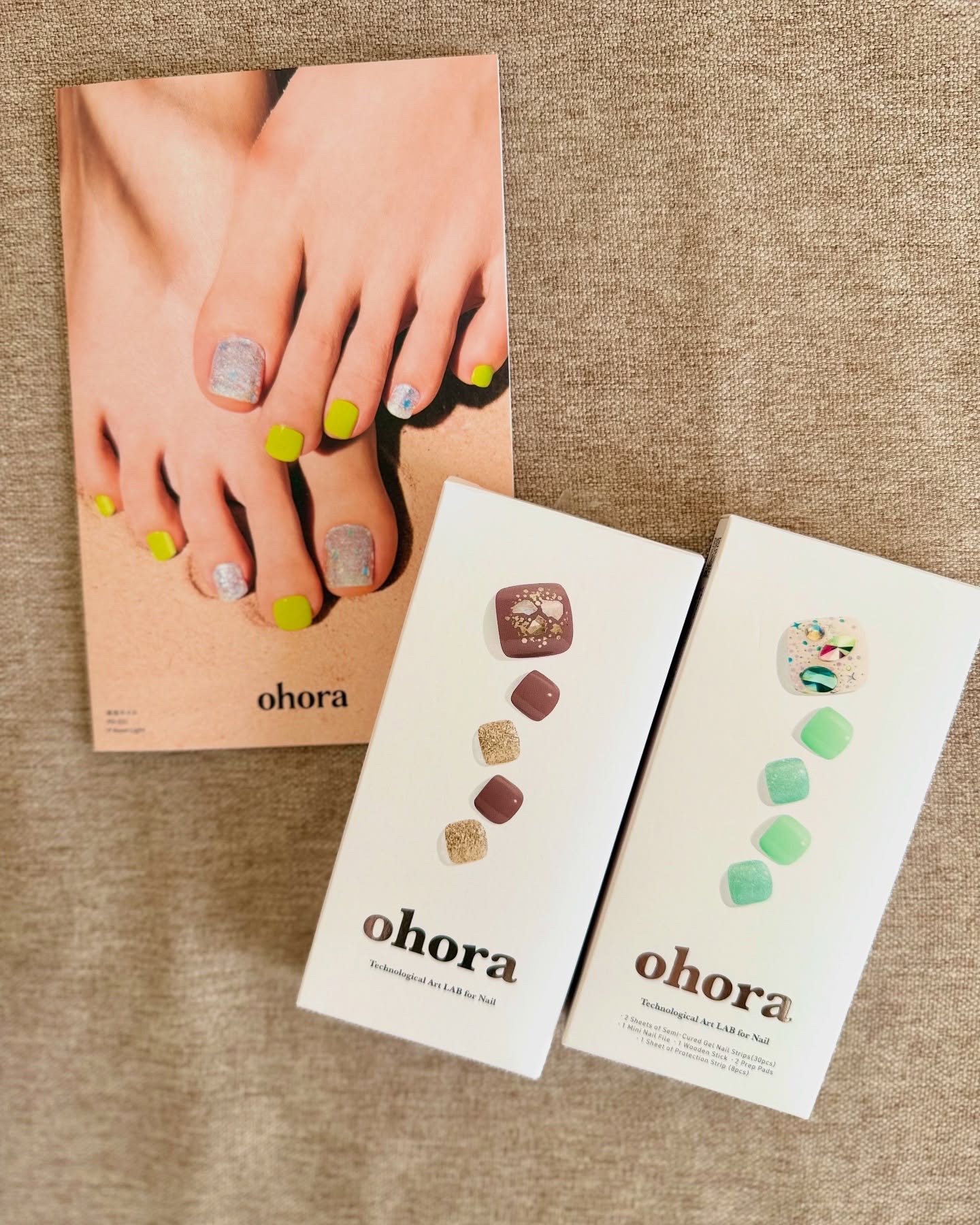 セミキュアジェルネイル(ペディキュア) PP-016 P Azure (1周年記念コレクション)/ohora/ネイルシールを使ったクチコミ（3枚目）