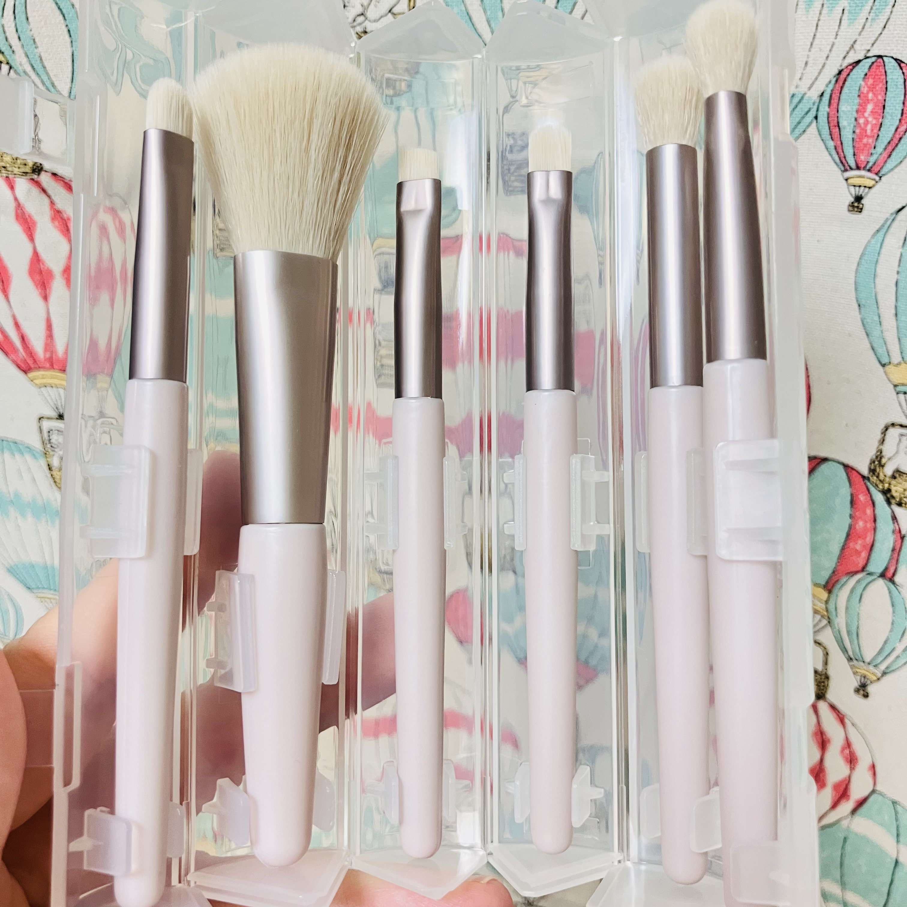 携帯用メイクブラシ/DAISO/メイクブラシを使ったクチコミ（3枚目）