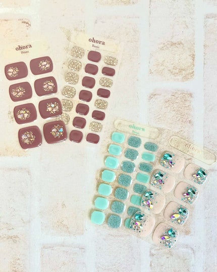 セミキュアジェルネイル(ペディキュア)/ohora/ネイルシールを使ったクチコミ(5枚目)