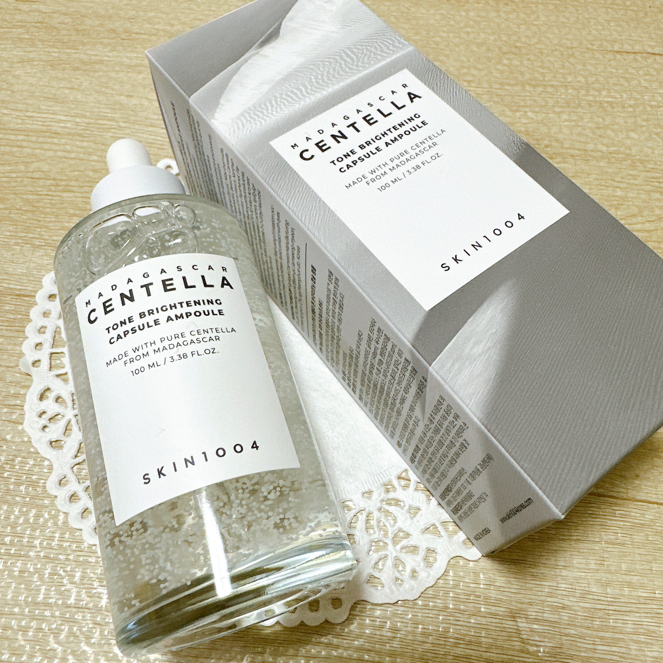 トーンブライトニング カプセルアンプル/SKIN1004/美容液を使ったクチコミ（2枚目）