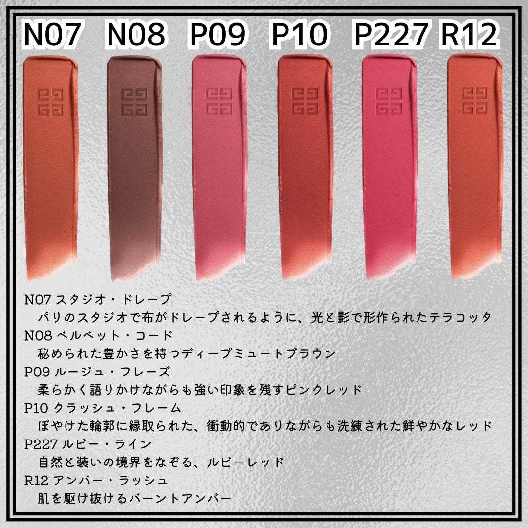 ルージュ・ジバンシイ・ベルベット・マット/GIVENCHY/口紅を使ったクチコミ(4枚目)