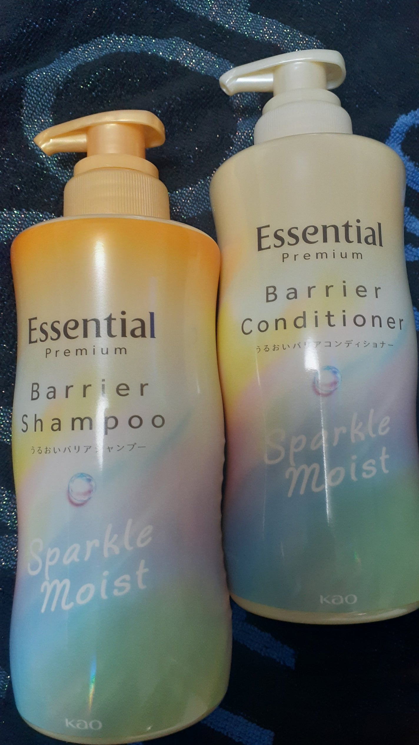エッセンシャルプレミアム バリアシャンプー・コンディショナー スパークルモイスト/エッセンシャル/市販シャンプーを使ったクチコミ(1枚目)