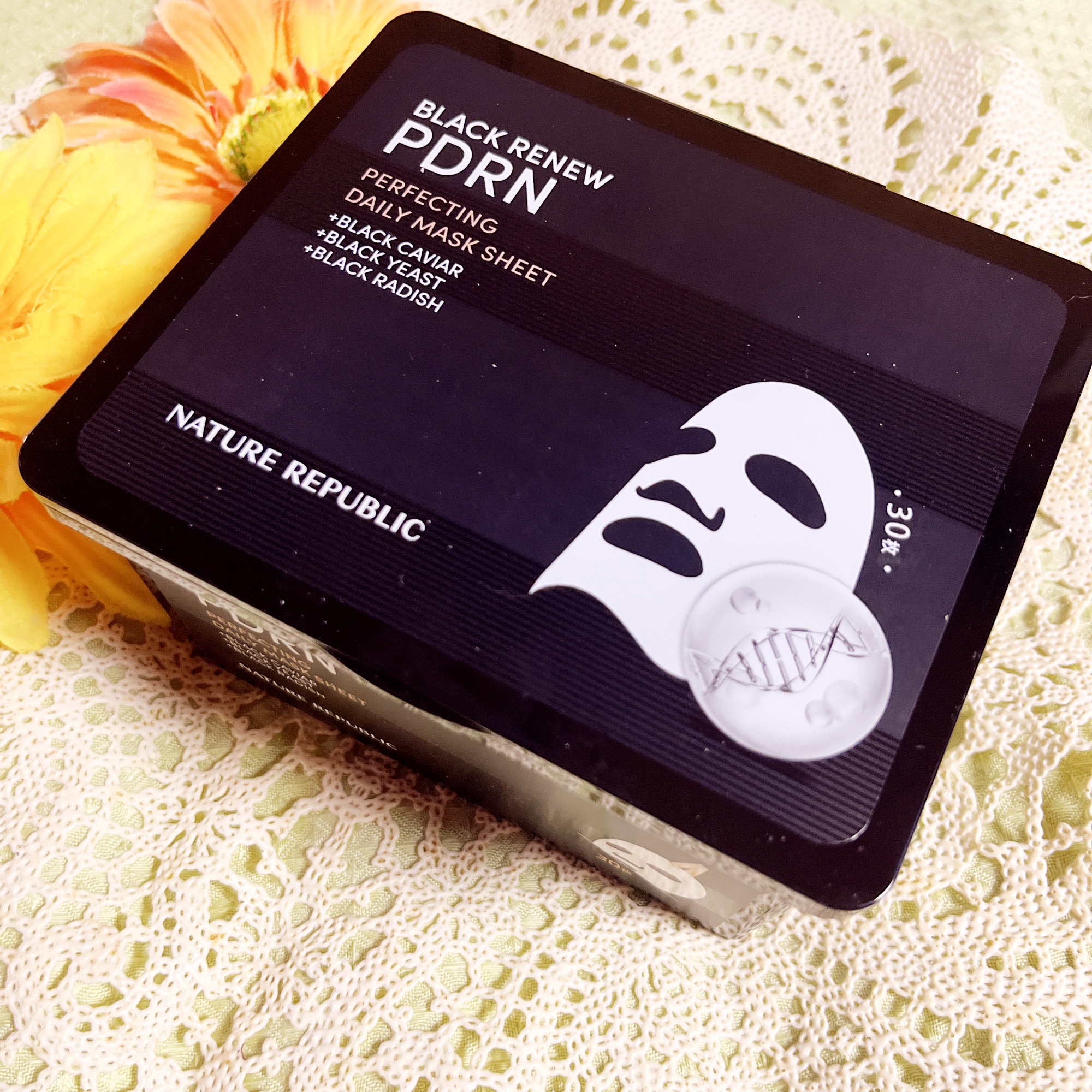 ブラックPDRN デイリーシートマスク/ネイチャーリパブリック/シートマスク・パックを使ったクチコミ（2枚目）