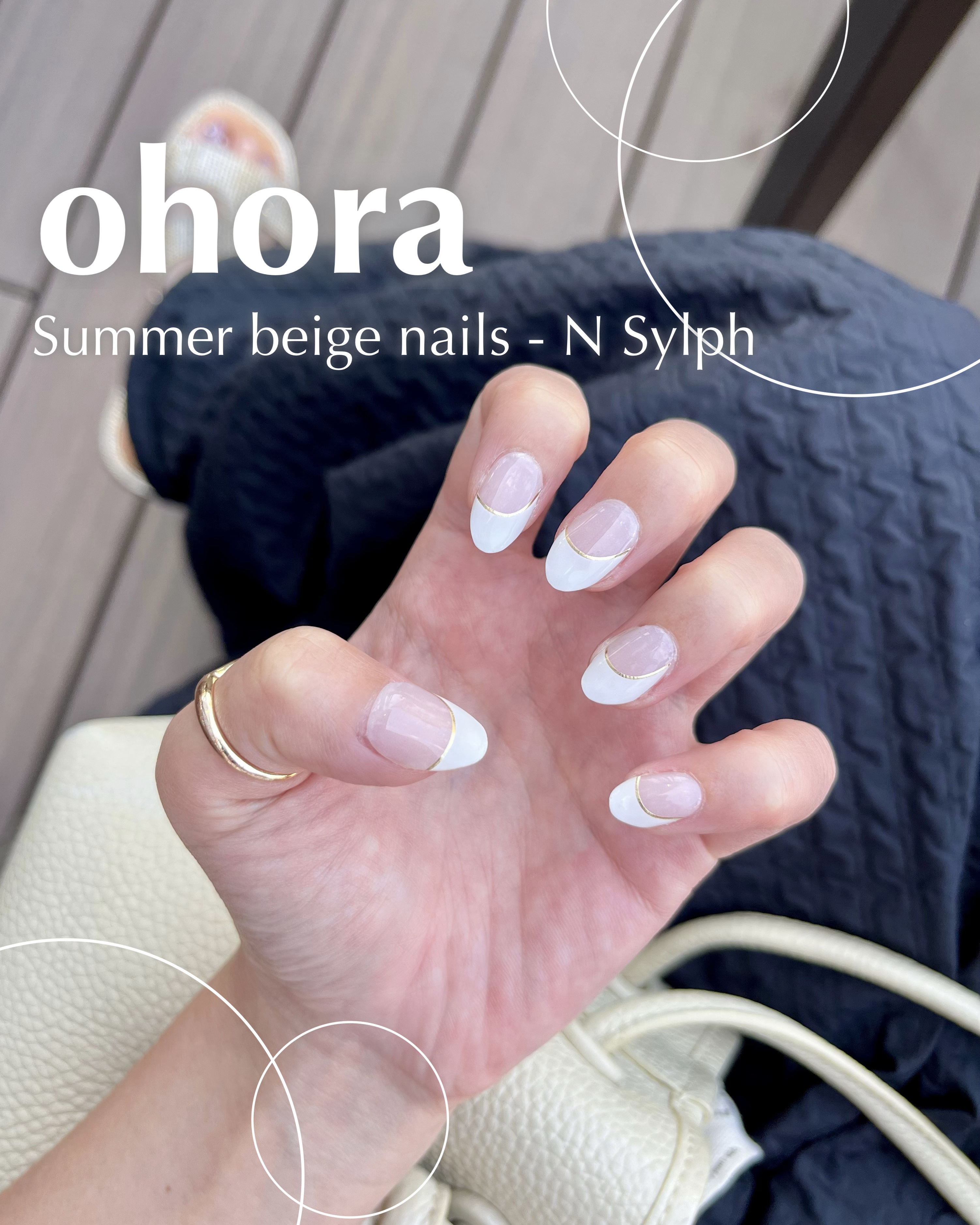 セミキュアジェルネイル（ハンド）/ohora/ネイルシールを使ったクチコミ（1枚目）