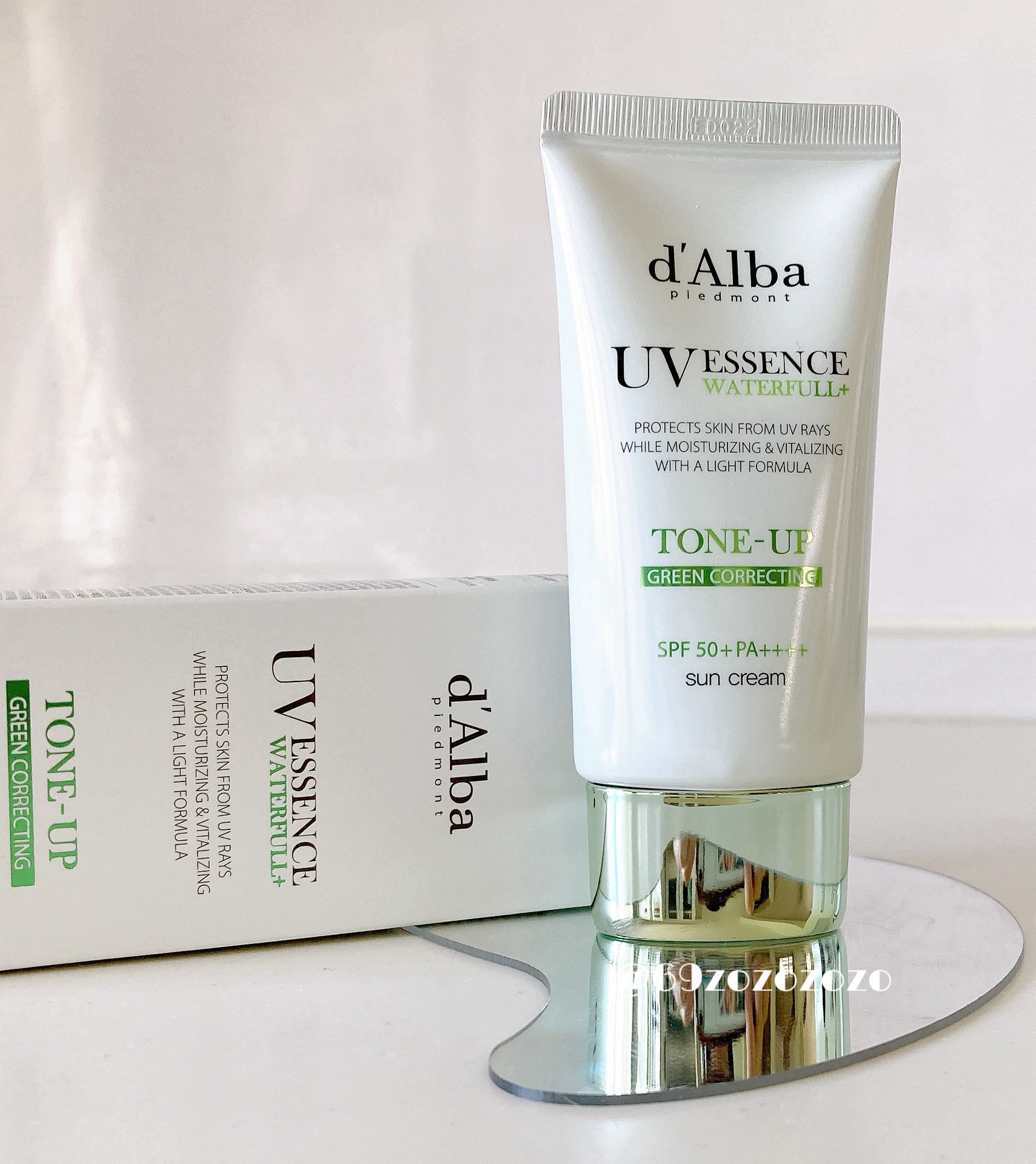 クリーンティーツリーリポソームトーンアップサンクリーム（グリーン）/ダルバ/日焼け止めクリームを使ったクチコミ（2枚目）