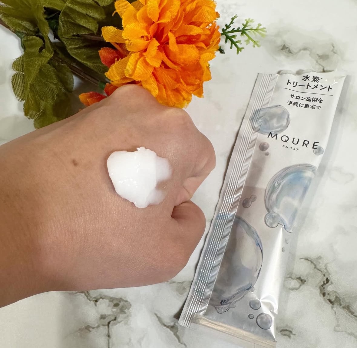 MQURE 水素※1トリートメント/MQURE/洗い流すヘアトリートメントを使ったクチコミ（2枚目）