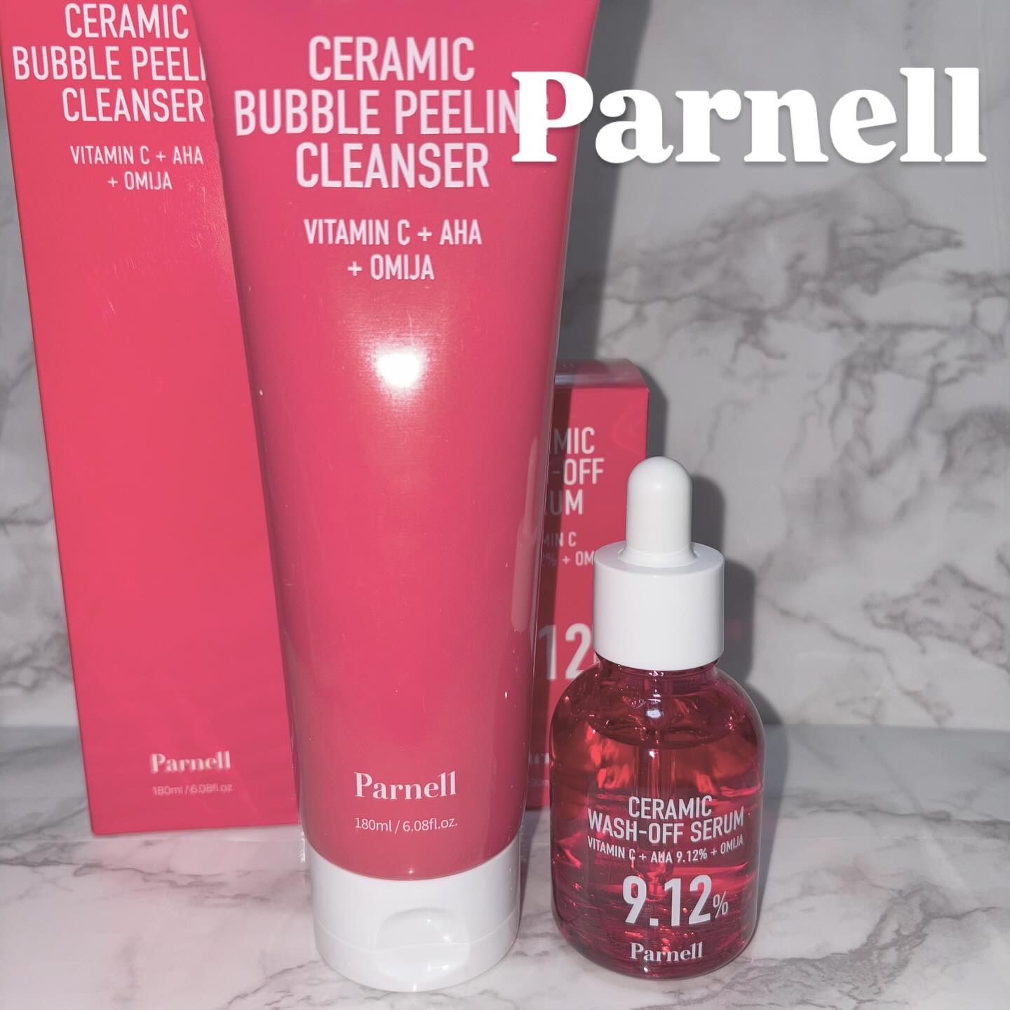 AHA 9.12 オミジャ 陶器肌 ウォッシュオフ セラム/parnell/美容液を使ったクチコミ（1枚目）