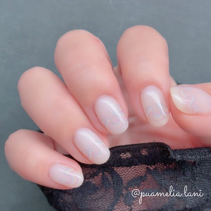 Sha-Nail Sha-Nail proのクチコミ「写ネイルのなみなみデザインのシールを使ったフレンチネイル𓂃◌𓈒𓐍🌈
⠀
すごく欲しくて買ってお.....」(1枚目)