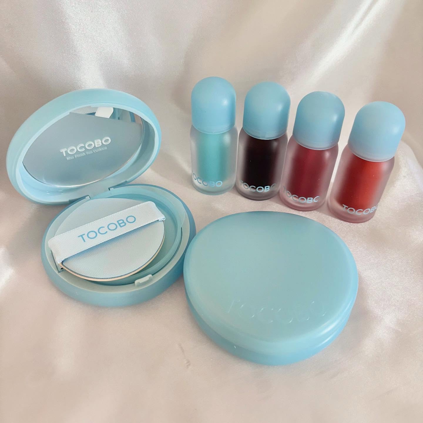 ブラーフィニッシュサンクッション/TOCOBO/日焼け止めパウダーを使ったクチコミ（1枚目）