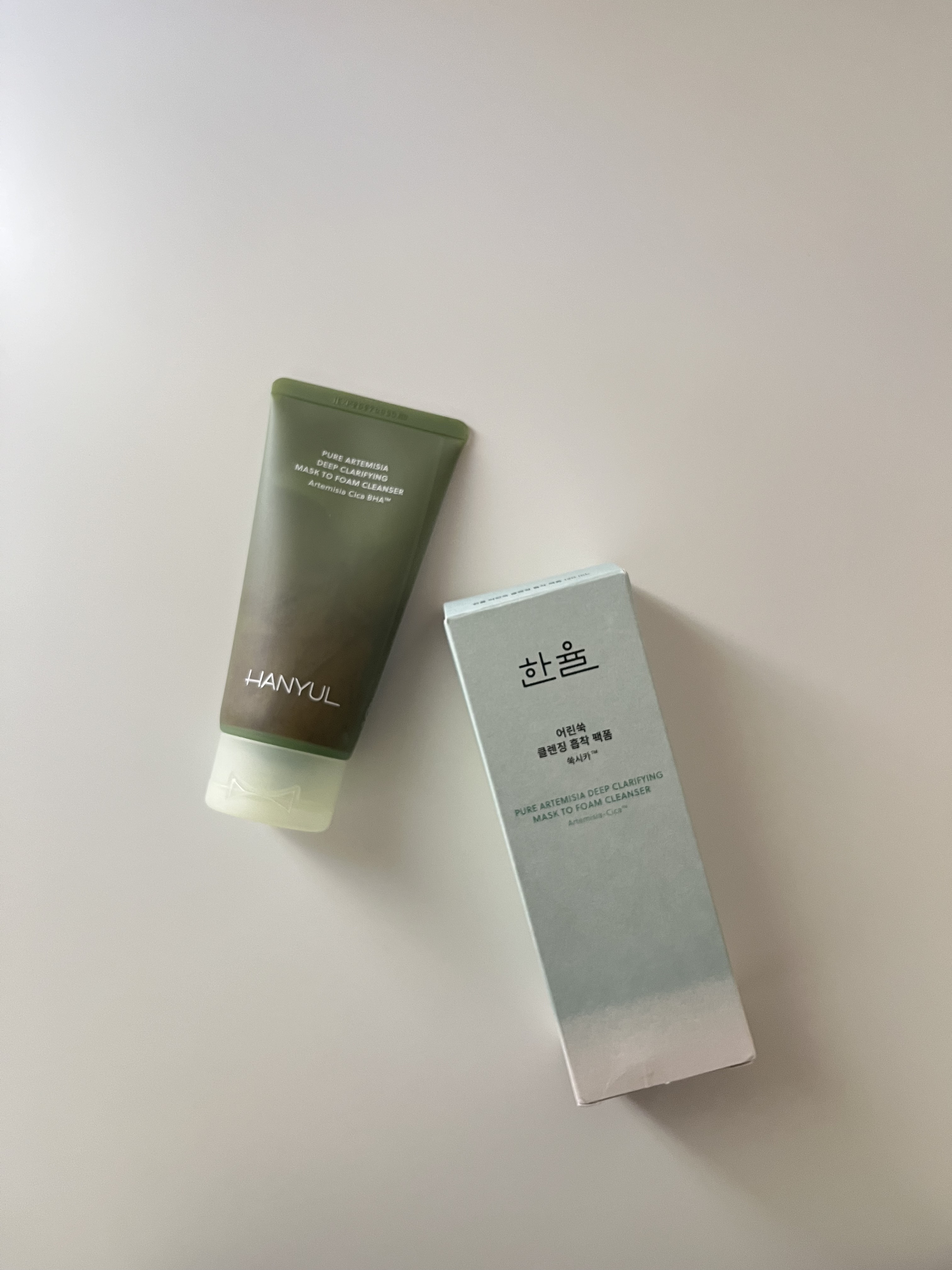 ピュア アルテミシア ディープ クラリファイングマスク トゥ フォーム クレンザー/HANYUL(ハンユル)/クレンジングを使ったクチコミ（2枚目）