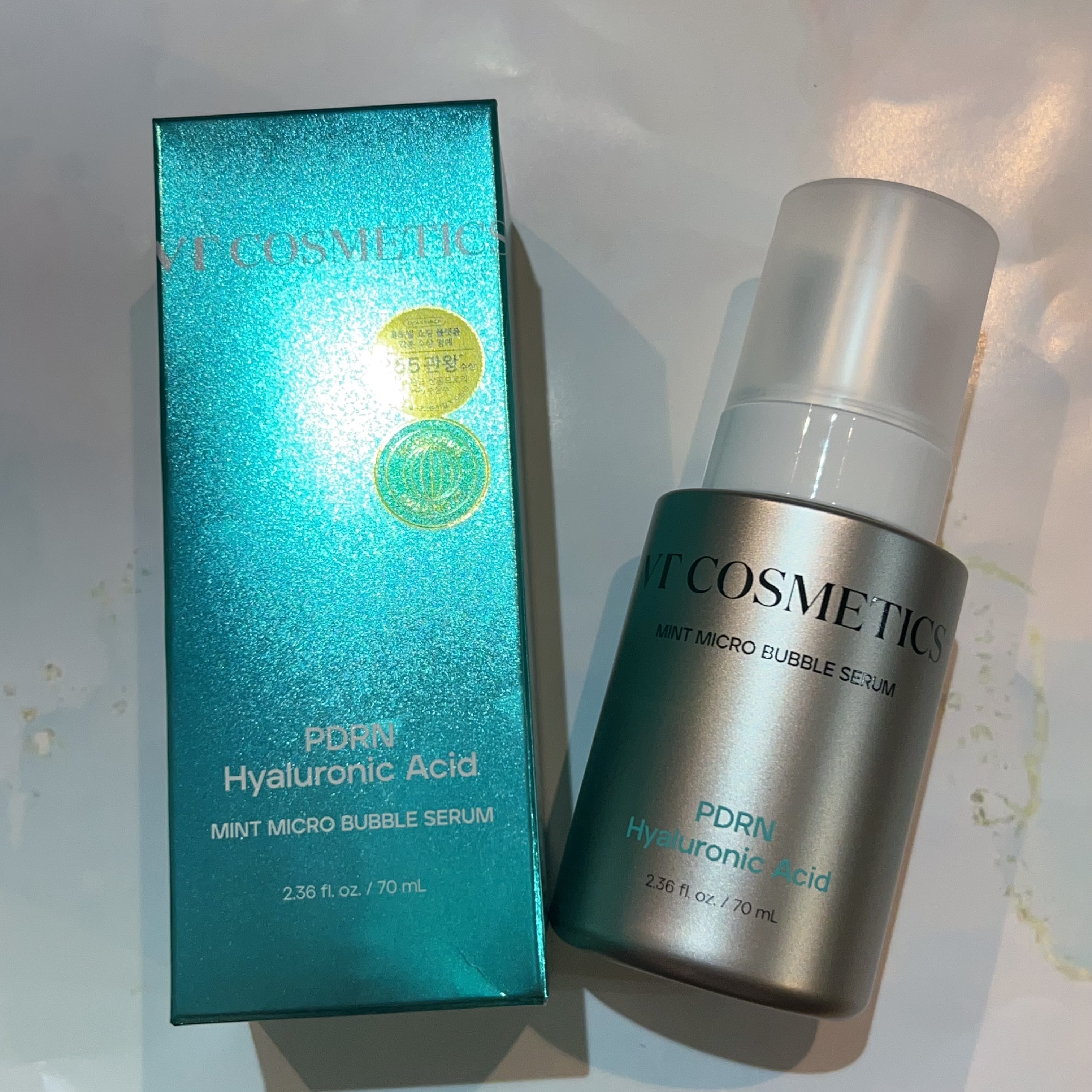 PDRN ヒアルロン酸 ミントマイクロバブルセラム/VT/美容液を使ったクチコミ（3枚目）