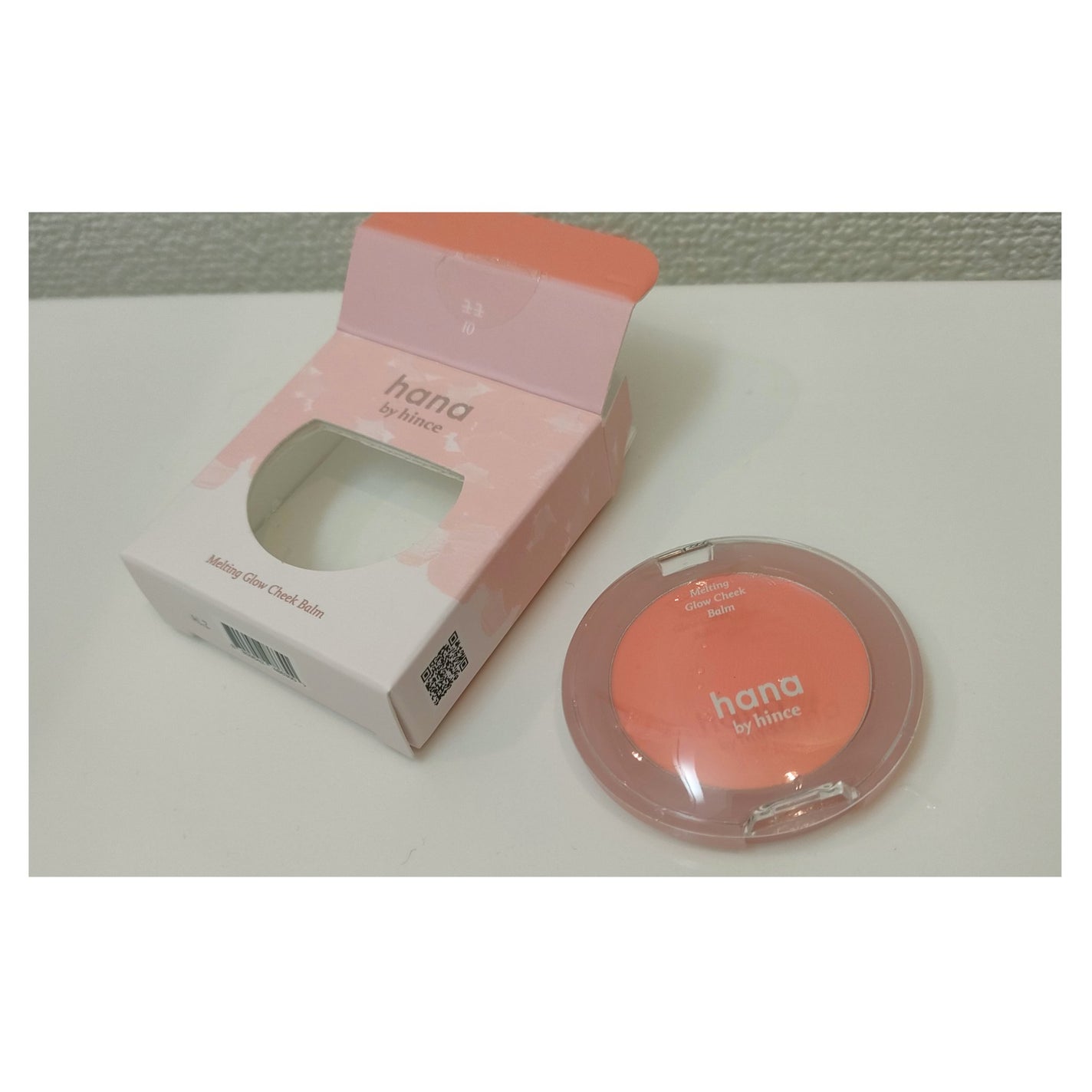 メルティンググロウチークバーム/hana by hince/ジェル・クリームチークを使ったクチコミ(1枚目)