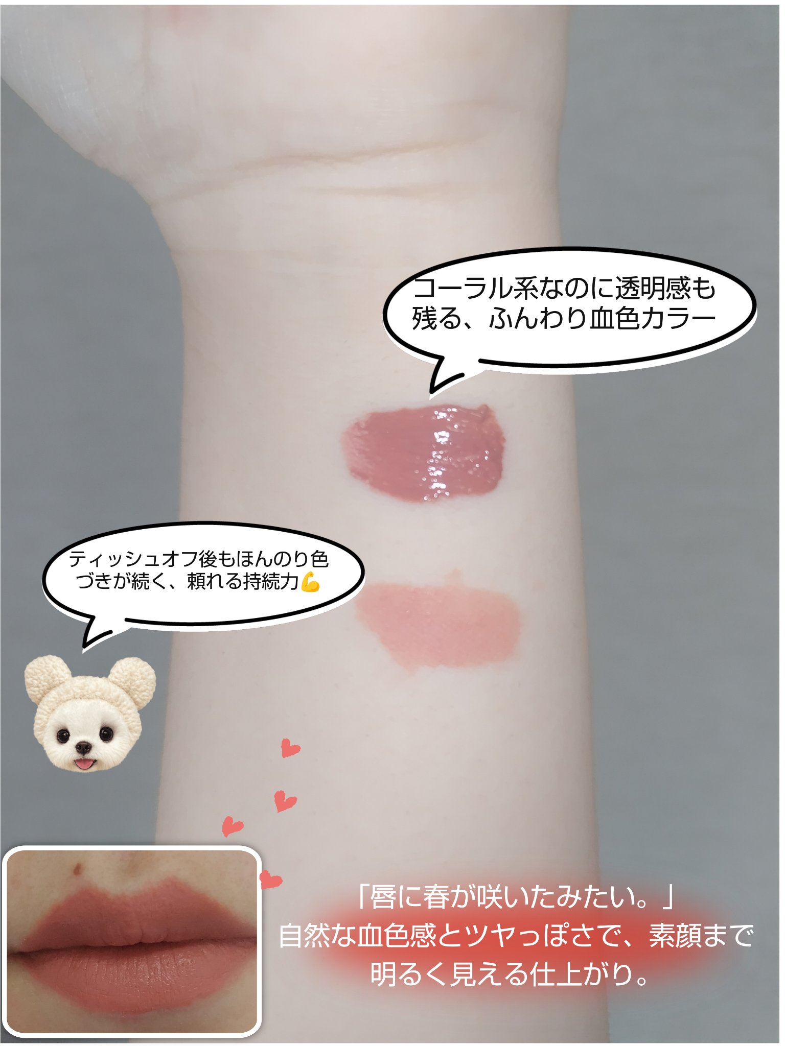 インク ベルベット/PERIPERA/口紅を使ったクチコミ（2枚目）