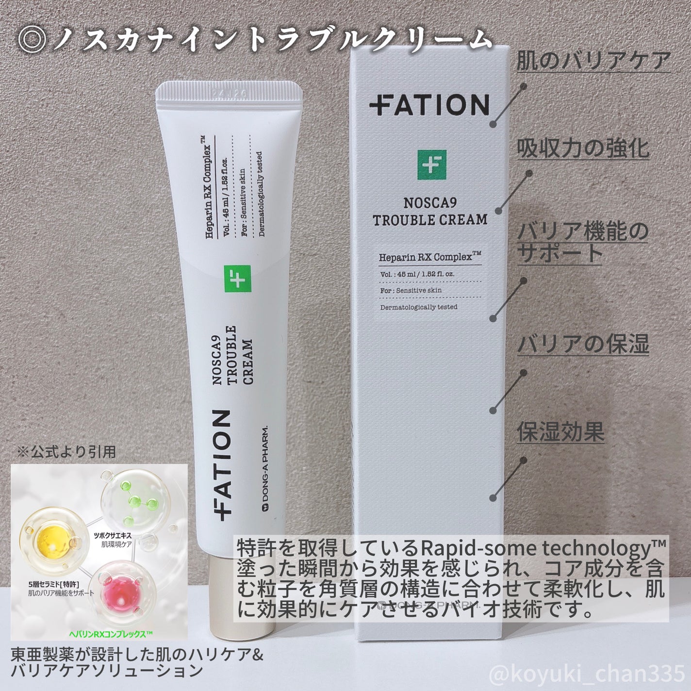 ノスカナイン トラブル セラム/FATION/美容液を使ったクチコミ(5枚目)