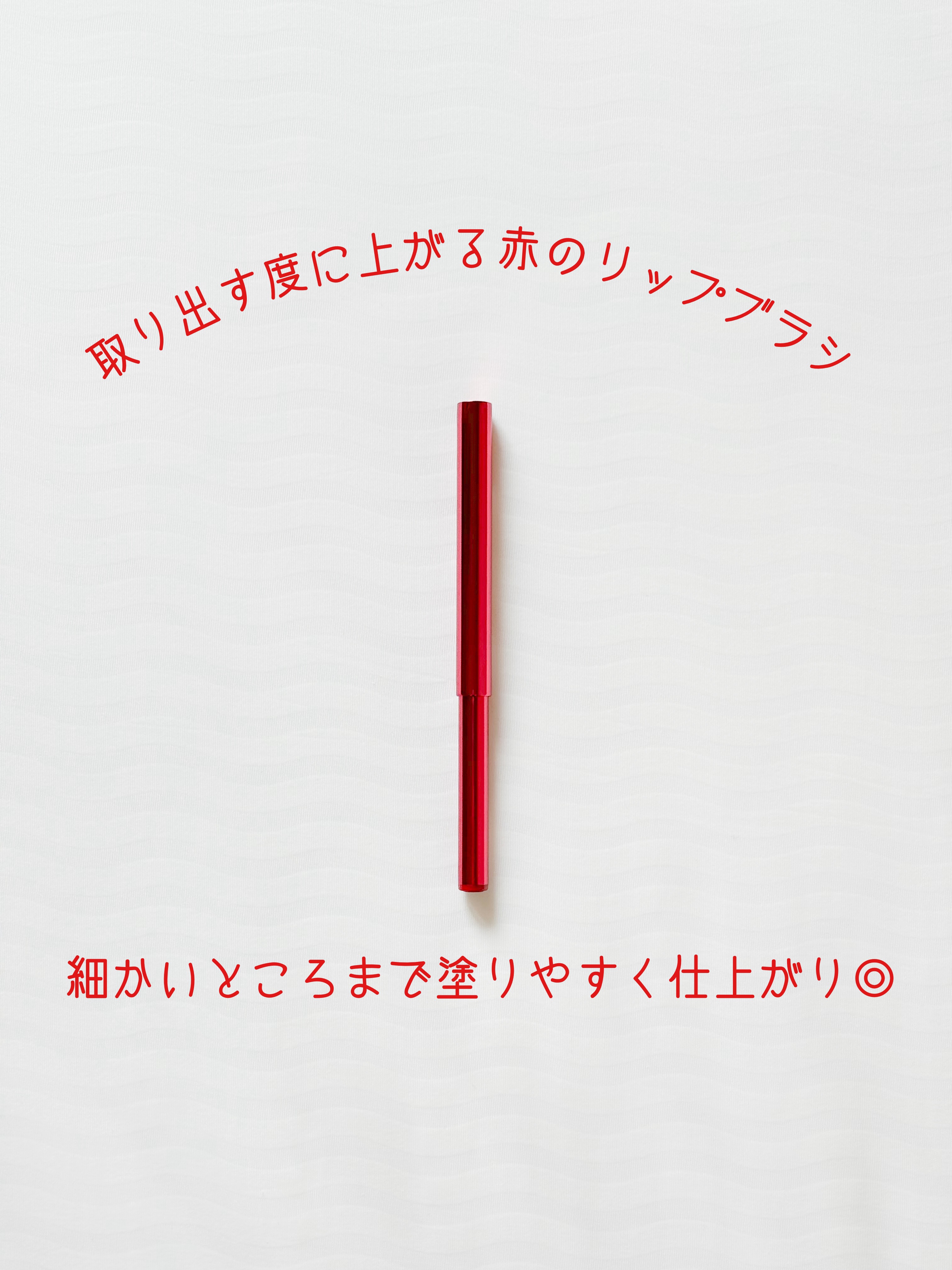 リップブラシ（レッド）Ｎ 407/SHISEIDO/メイクブラシを使ったクチコミ（1枚目）