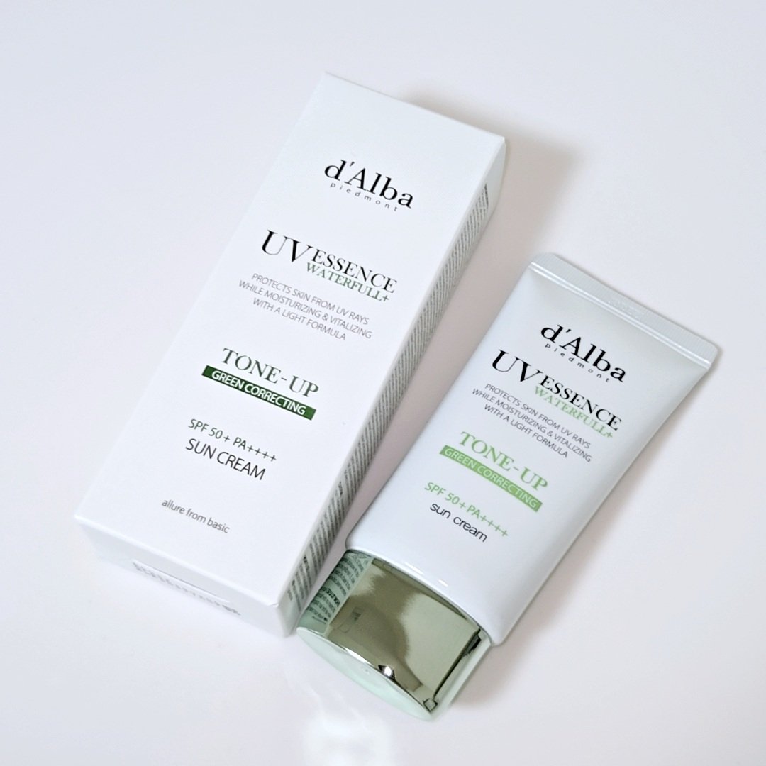 クリーンティーツリーリポソームトーンアップサンクリーム（グリーン）/ダルバ/日焼け止めクリームを使ったクチコミ（1枚目）