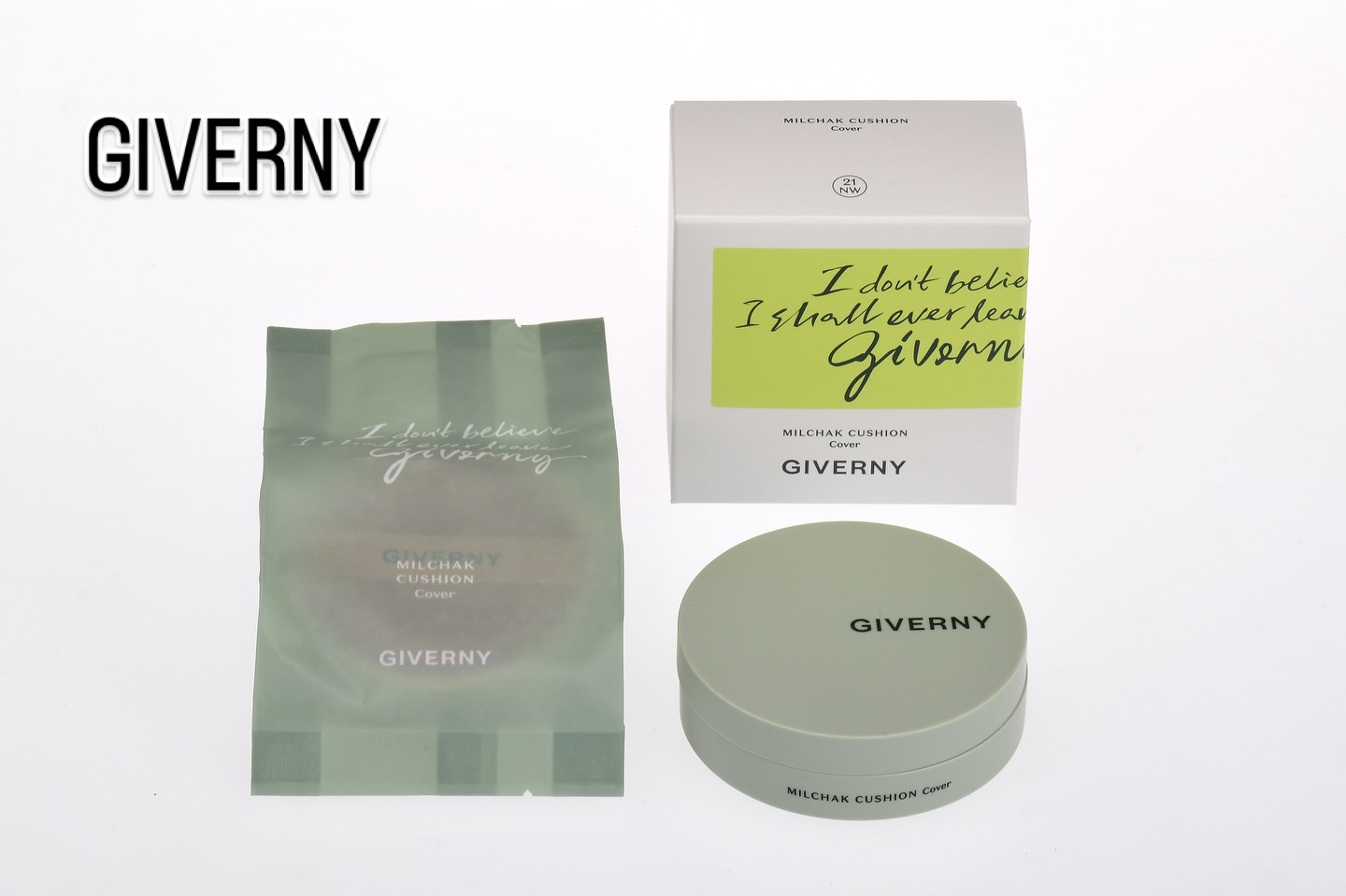 ジヴェルニー 密着カバークッション/GIVERNY/クッションファンデーションを使ったクチコミ（1枚目）