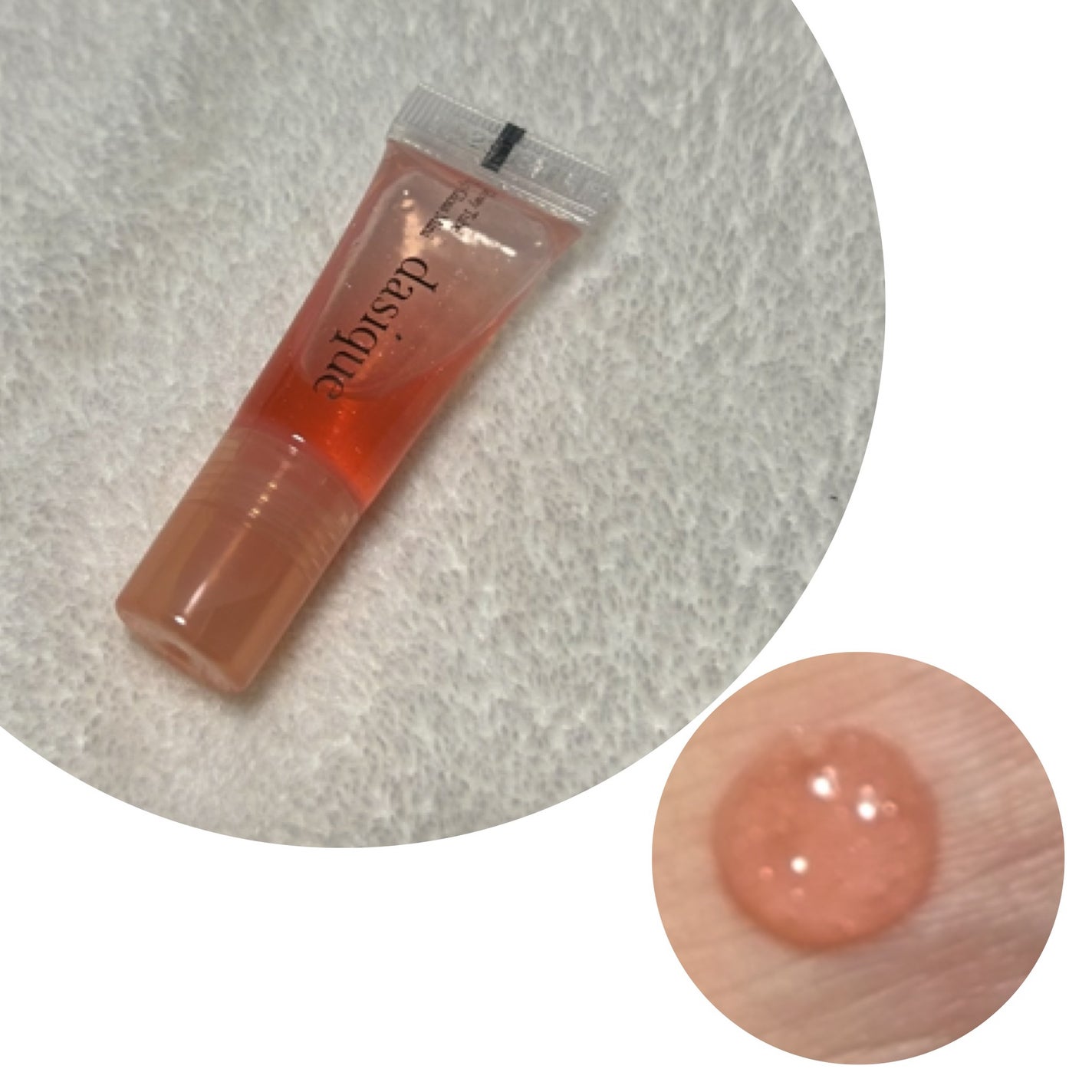 Glowy Tube Lip Gloss/dasique/リップグロスを使ったクチコミ(2枚目)