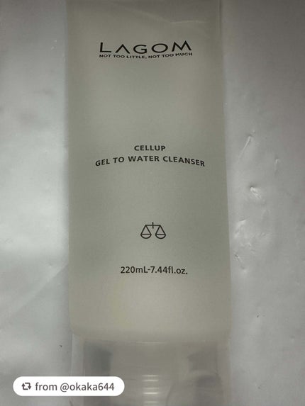 ラゴム ジェルトゥウォーター クレンザー(朝用洗顔)/LAGOM /その他洗顔料を使ったクチコミ(1枚目)