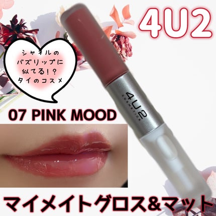 マイメイトグロス&マット/4U2/口紅を使ったクチコミ(1枚目)