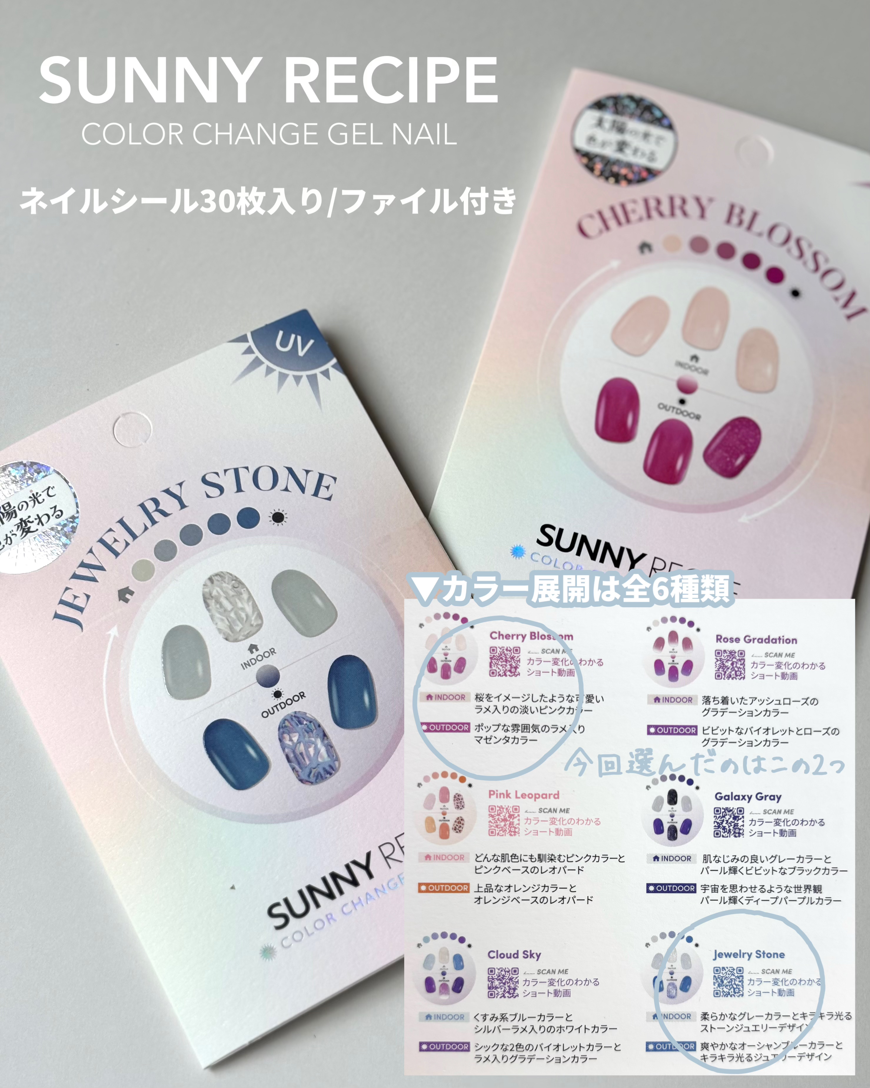 SUNNY RECIPE COLOR CHANGE GEL NAIL/SUNNY RECIPE/ネイルシールを使ったクチコミ（3枚目）