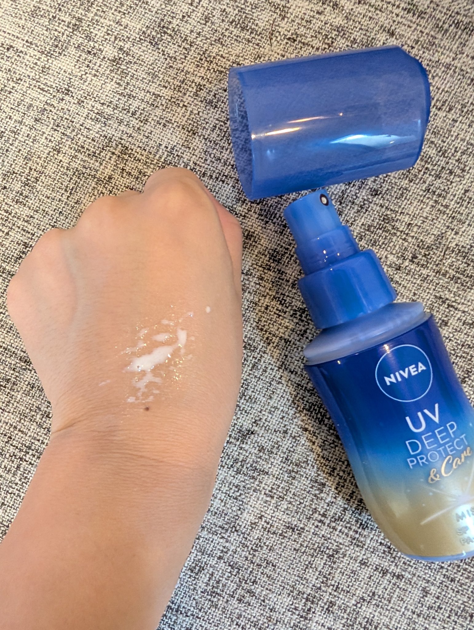 ニベアUV ディーププロテクト＆ケア ミルクミスト/ニベア/日焼け止めミスト・スプレーを使ったクチコミ（3枚目）