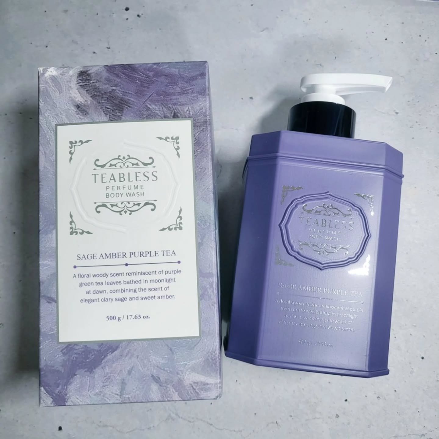 パフュームボディローション セイジアンバーパープルティー/TEABLESS/ボディローションを使ったクチコミ（1枚目）