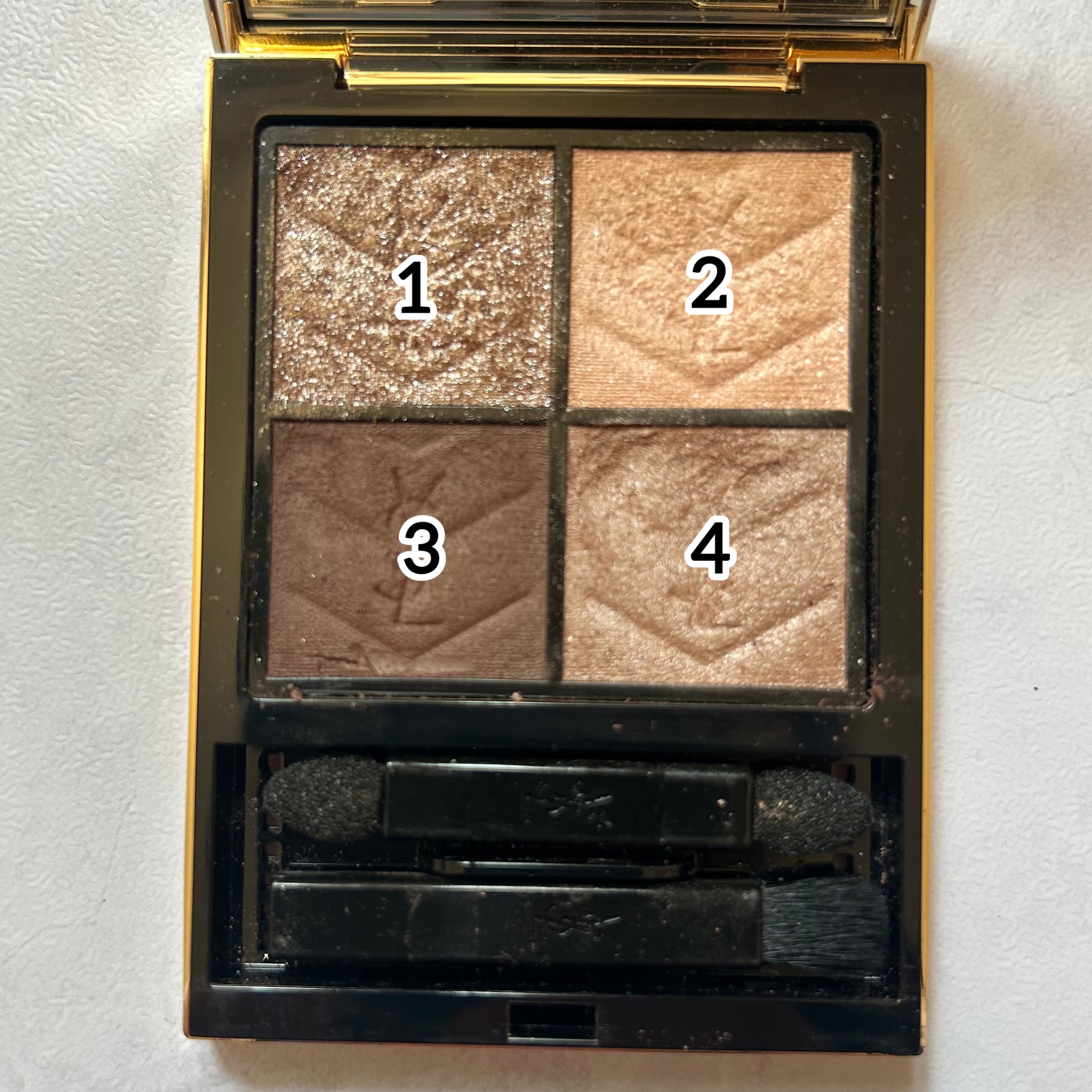 クチュール ミニ クラッチ/YVES SAINT LAURENT BEAUTE/アイシャドウパレットを使ったクチコミ（3枚目）