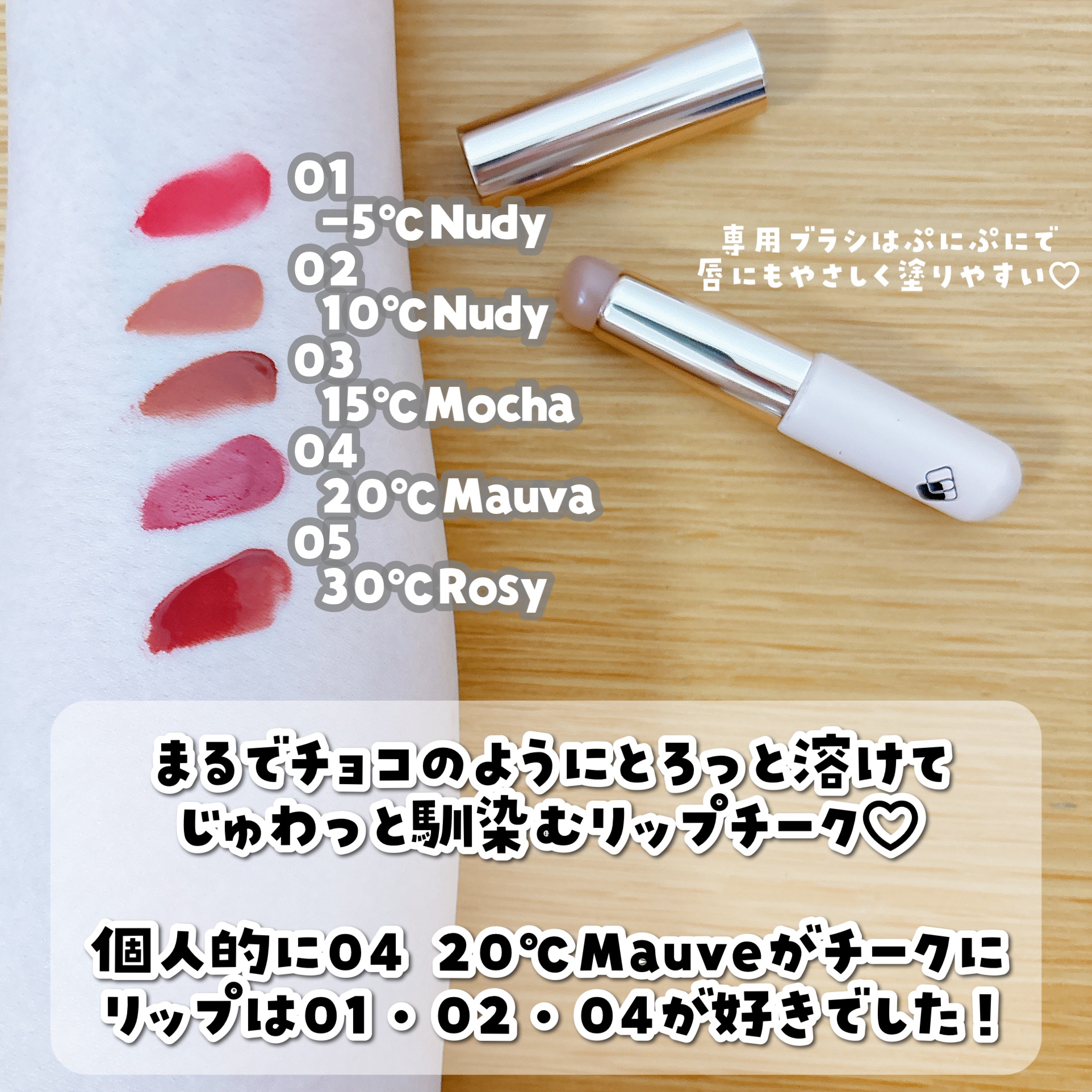 ハートキーリング リップ＆チーク/keybo/口紅を使ったクチコミ（2枚目）