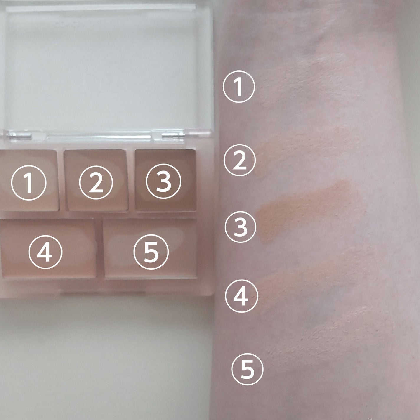 コンシールブレンダーパレット/LUNA/パレットコンシーラーを使ったクチコミ(2枚目)