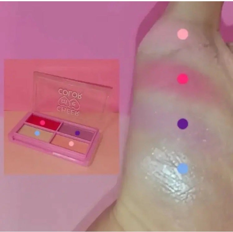 CHEER me COLOR アイシャドウ/セリア/アイシャドウパレットを使ったクチコミ(2枚目)