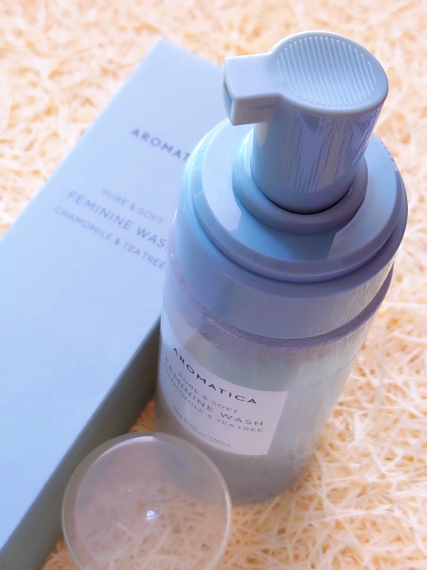 ピュア＆ソフトデリケートゾーンソープカモミール＆ティーツリー/AROMATICA/デリケートゾーンケアを使ったクチコミ（2枚目）