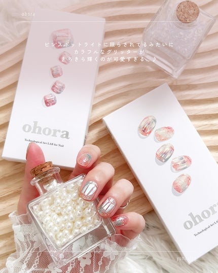 セミキュアジェルネイル(ハンド)/ohora/ネイルシールを使ったクチコミ(4枚目)