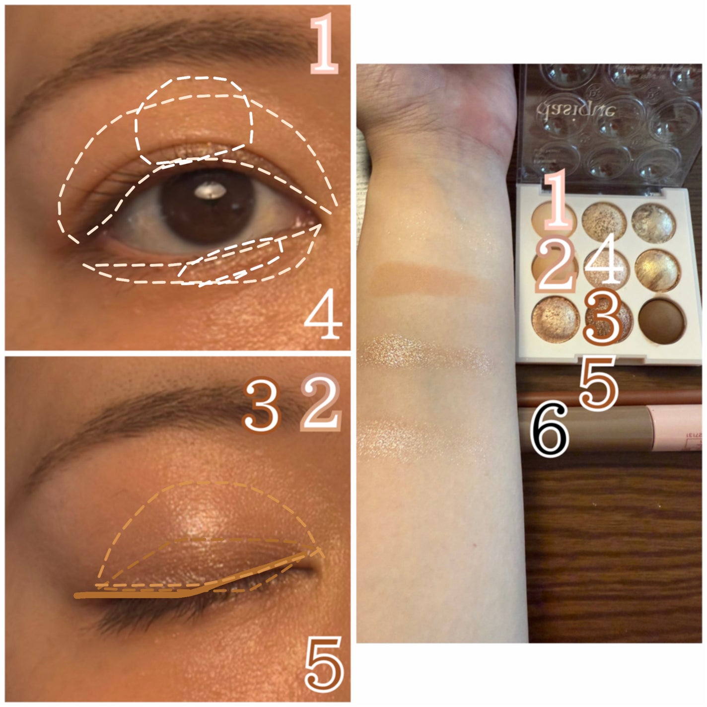 シャドウパレット/dasique/アイシャドウパレットを使ったクチコミ(3枚目)