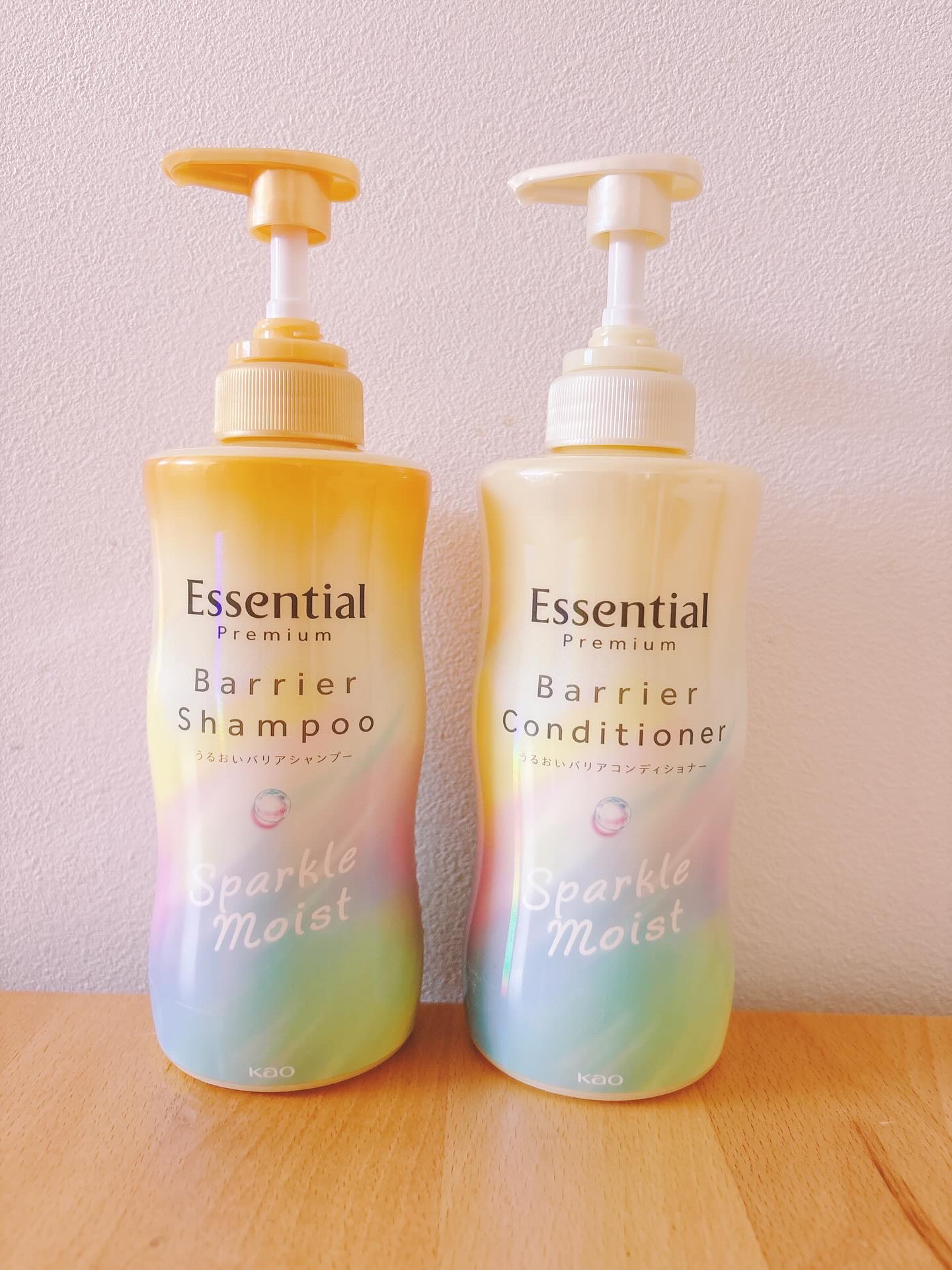 エッセンシャルプレミアム バリアシャンプー・コンディショナー スパークルモイスト/エッセンシャル/市販シャンプーを使ったクチコミ（1枚目）