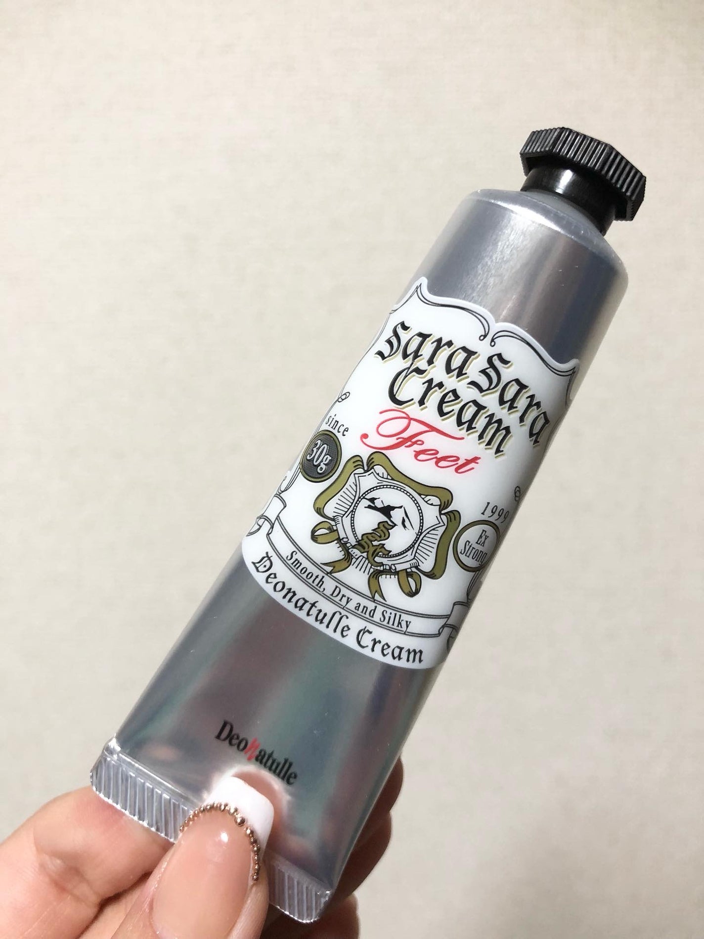 薬用足指さらさらクリーム/デオナチュレ/デオドラント・制汗剤を使ったクチコミ(3枚目)