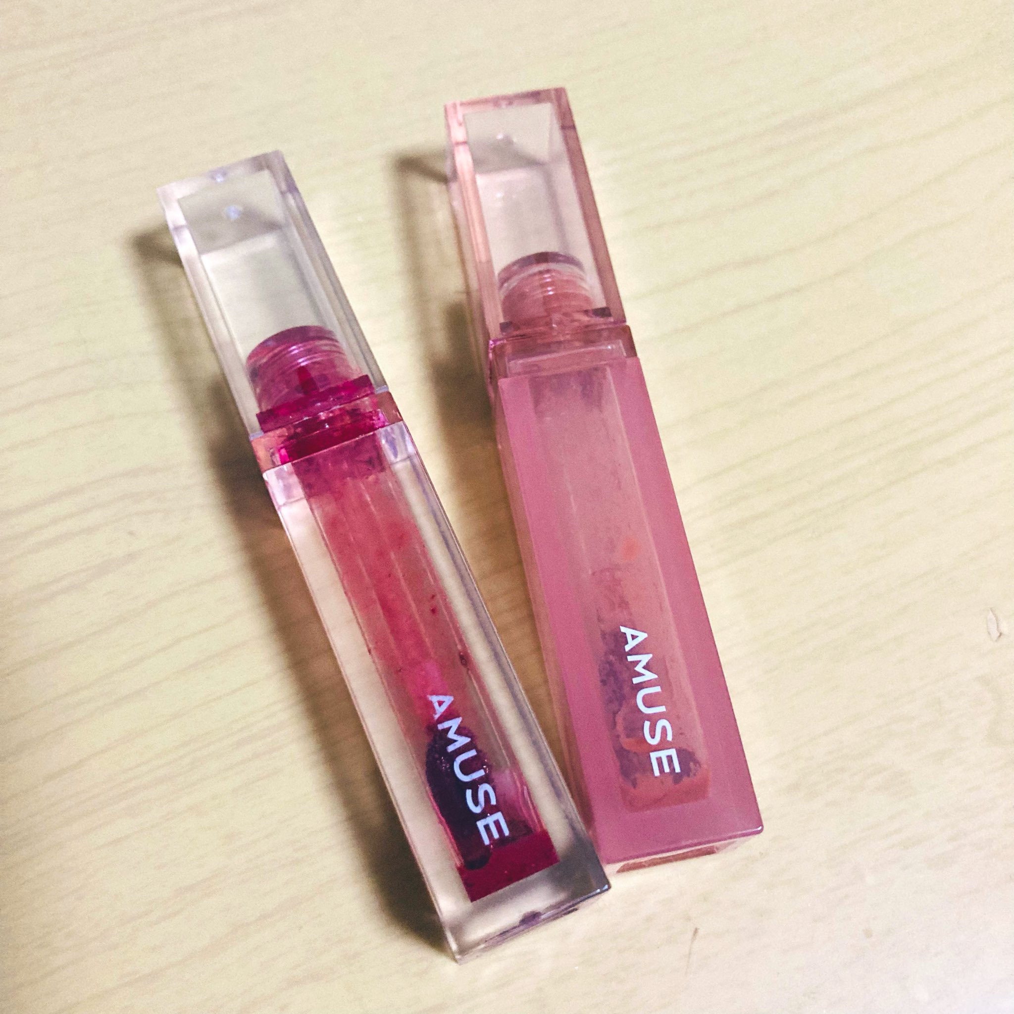 デュー ベルベット 03ハイビスカス/AMUSE/口紅を使ったクチコミ（1枚目）