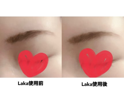 ラカ ピクシーブロウカラ/Laka/眉マスカラを使ったクチコミ(2枚目)