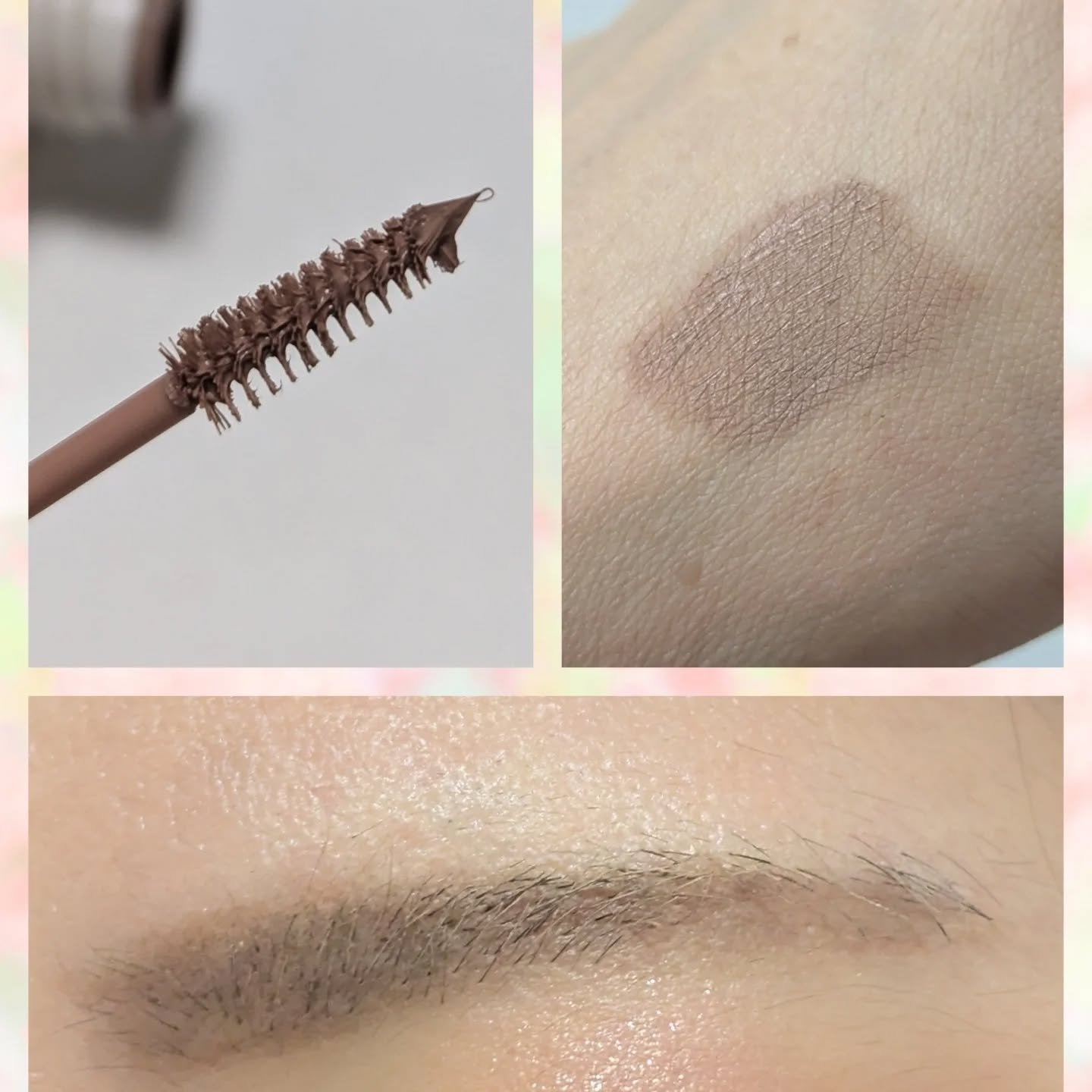 ラカ ピクシーブロウカラ 02 ウッドブラウン/Laka/眉マスカラを使ったクチコミ（2枚目）