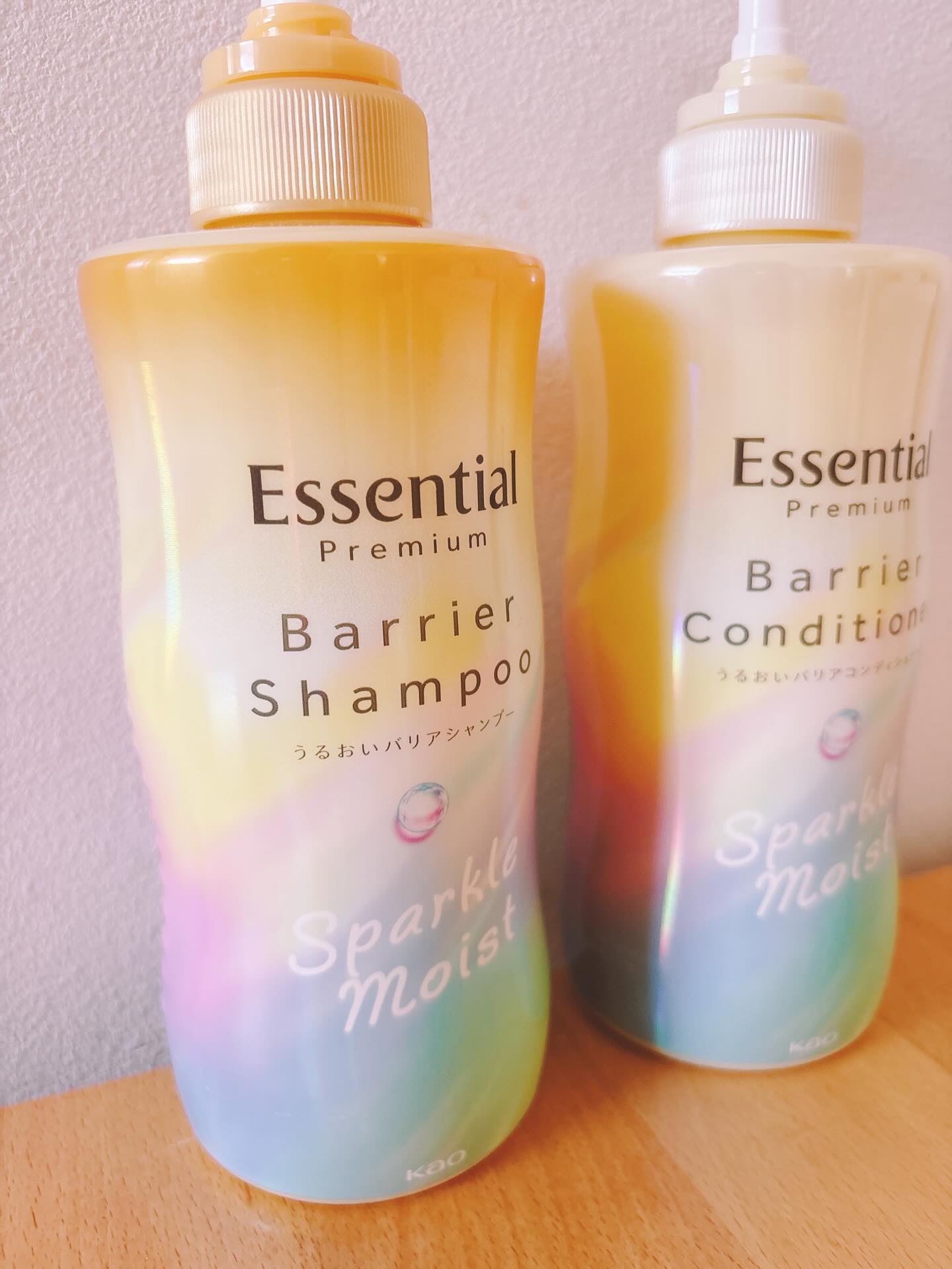 エッセンシャルプレミアム バリアシャンプー・コンディショナー スパークルモイスト/エッセンシャル/市販シャンプーを使ったクチコミ（2枚目）