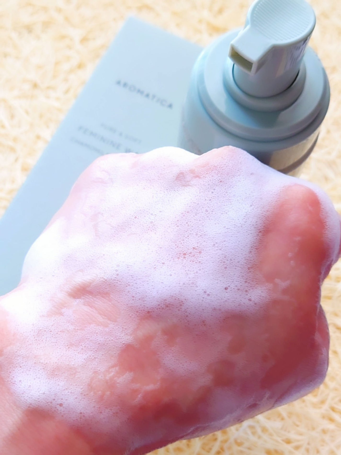 ピュア&ソフトデリケートゾーンソープカモミール&ティーツリー/AROMATICA/デリケートゾーンケアを使ったクチコミ(4枚目)