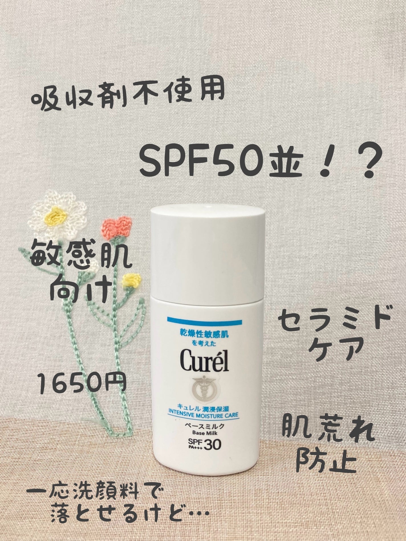 潤浸保湿 ベースミルク /キュレル/日焼け止めミルクを使ったクチコミ(1枚目)
