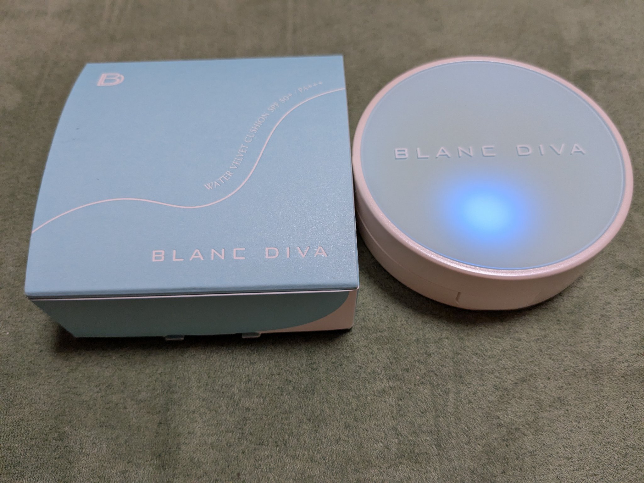 ウォーターベルベットクッション/BLANCDIVA/クッションファンデーションを使ったクチコミ（1枚目）