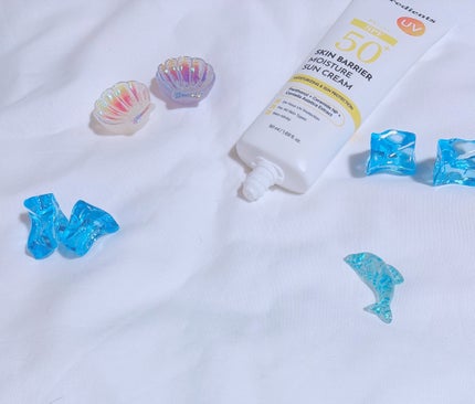 スキンバリアモイスチャーサンクリーム/Ongredients/日焼け止めクリームを使ったクチコミ(2枚目)