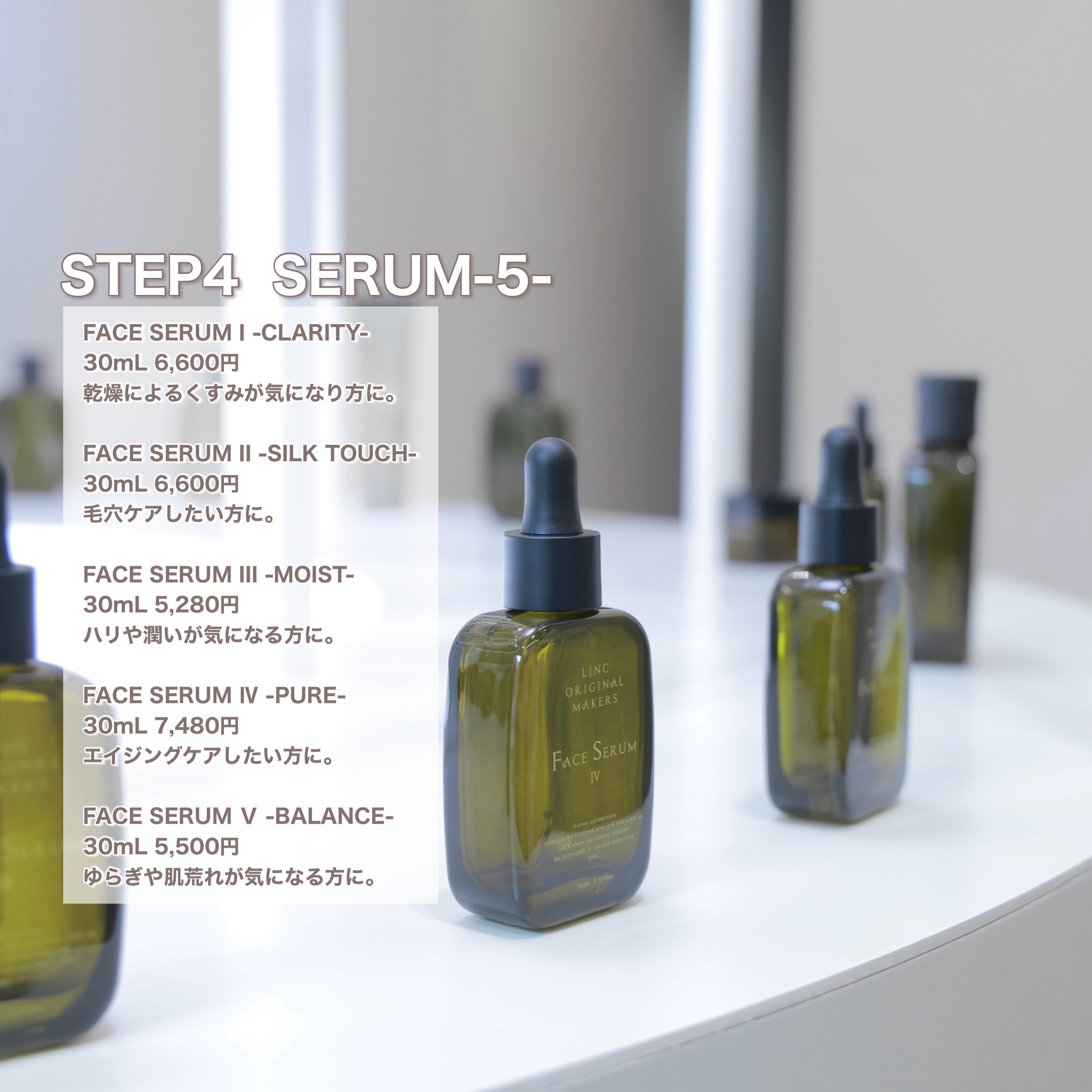 試してみた】FACE SERUM I - CLARITY - LINC ORIGINAL MAKERS の効果