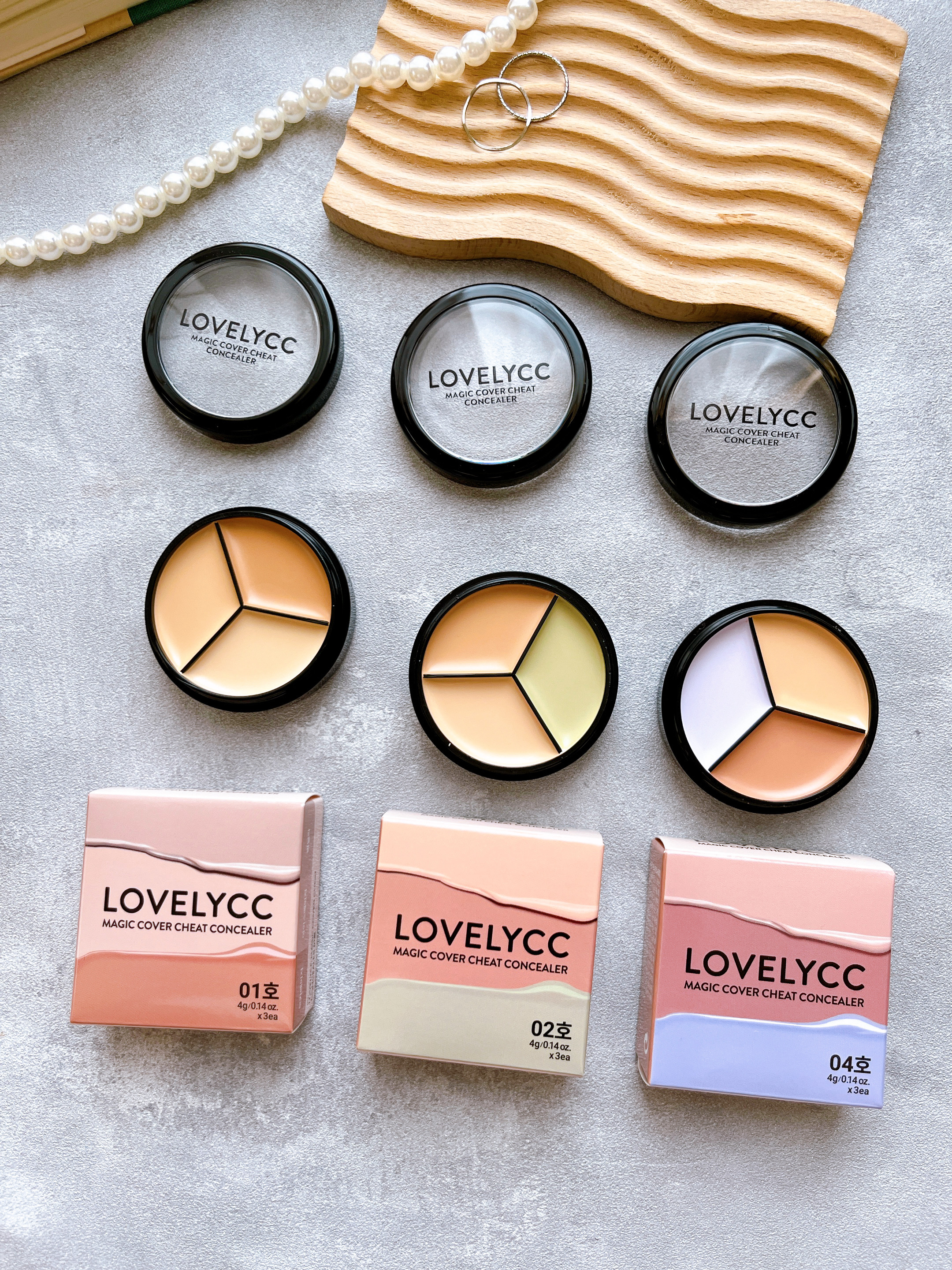 lovelycc マジックカバーチートコンシーラー/LOVELYCC/パレットコンシーラーを使ったクチコミ（2枚目）