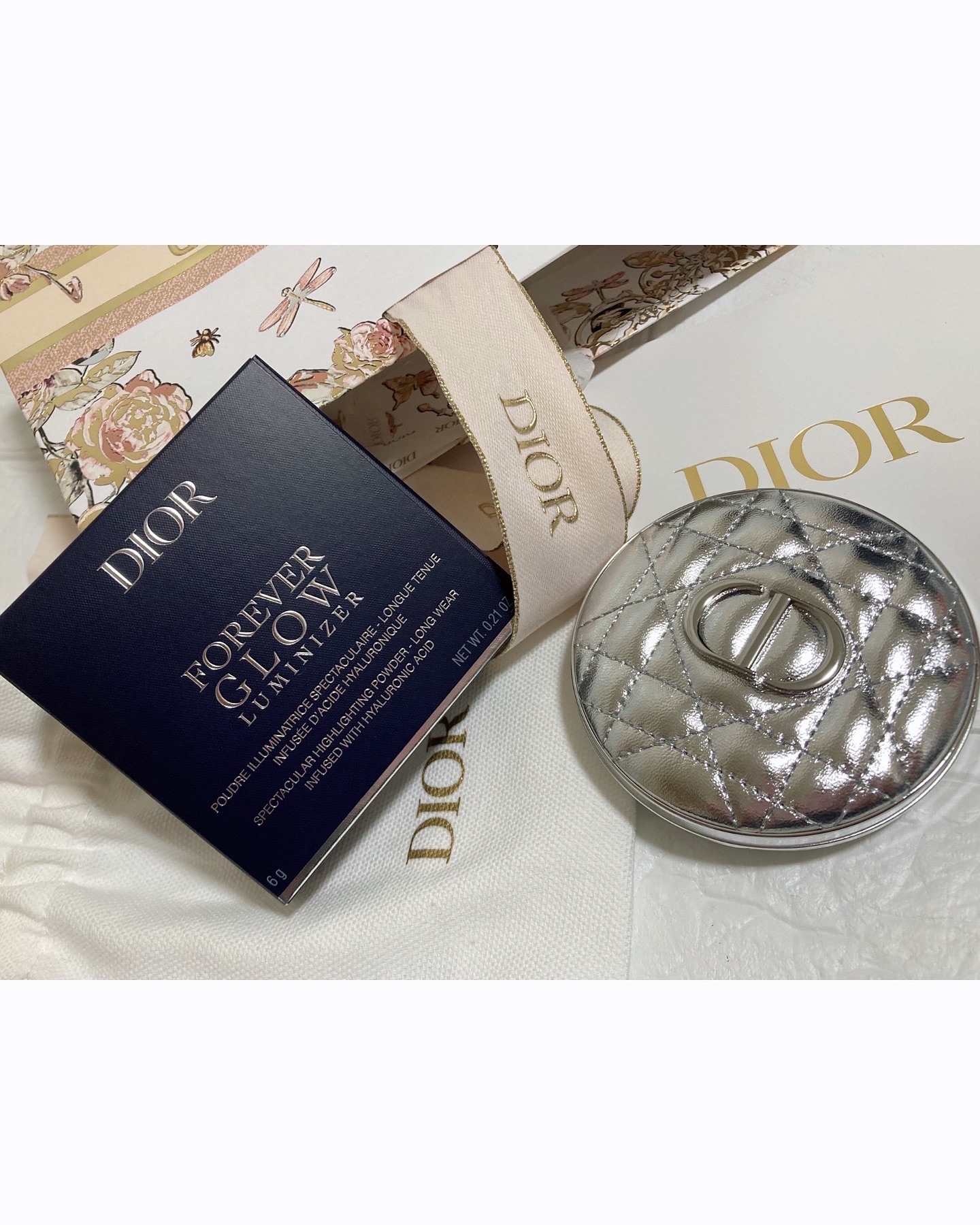 ディオールスキン フォーエヴァー グロウ ルミナイザー 05 ブルー ストロボ/Dior/ハイライトを使ったクチコミ（3枚目）