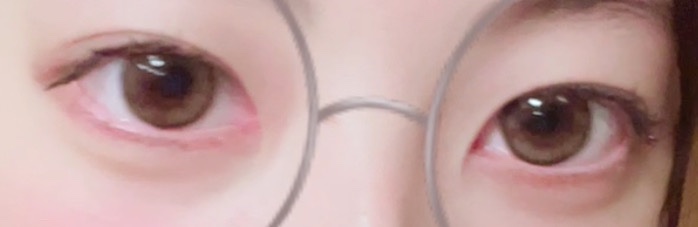 cicica 1day クロワッサンラテ/cicica/ワンデー（１DAY）カラコンを使ったクチコミ（3枚目）