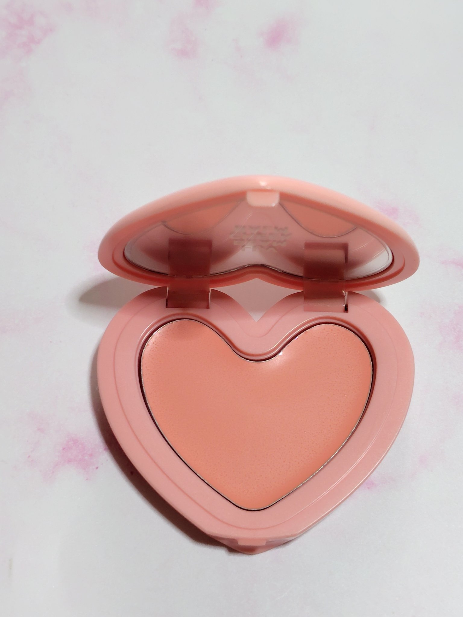 ラヴ ビーム チークバーム 06 フラッフィピーチ/lilybyred/ジェル・クリームチークを使ったクチコミ（2枚目）