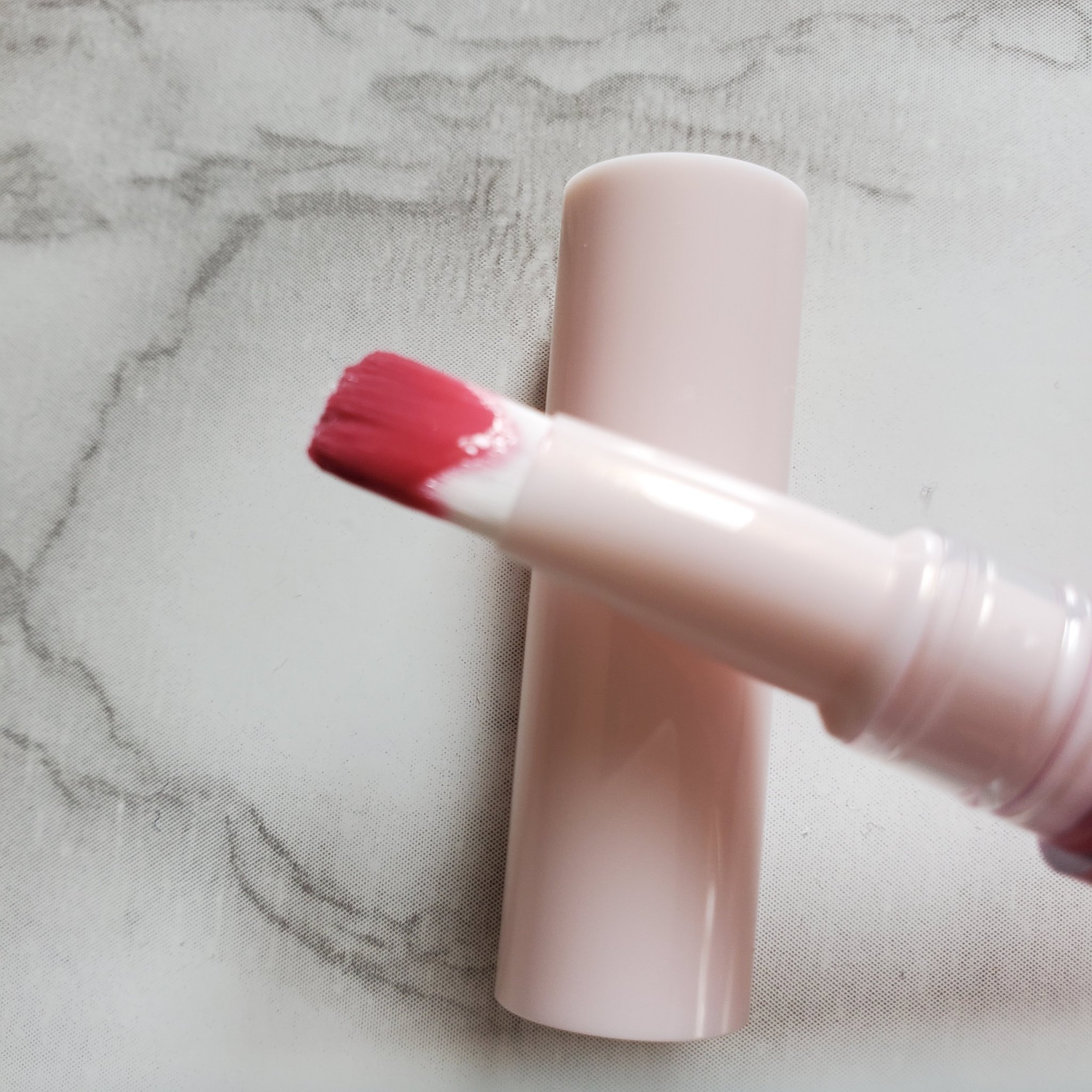 キスミー　フェルム　紅筆リップグロウ 01 フルールピンク/キスミー フェルム/口紅を使ったクチコミ（2枚目）